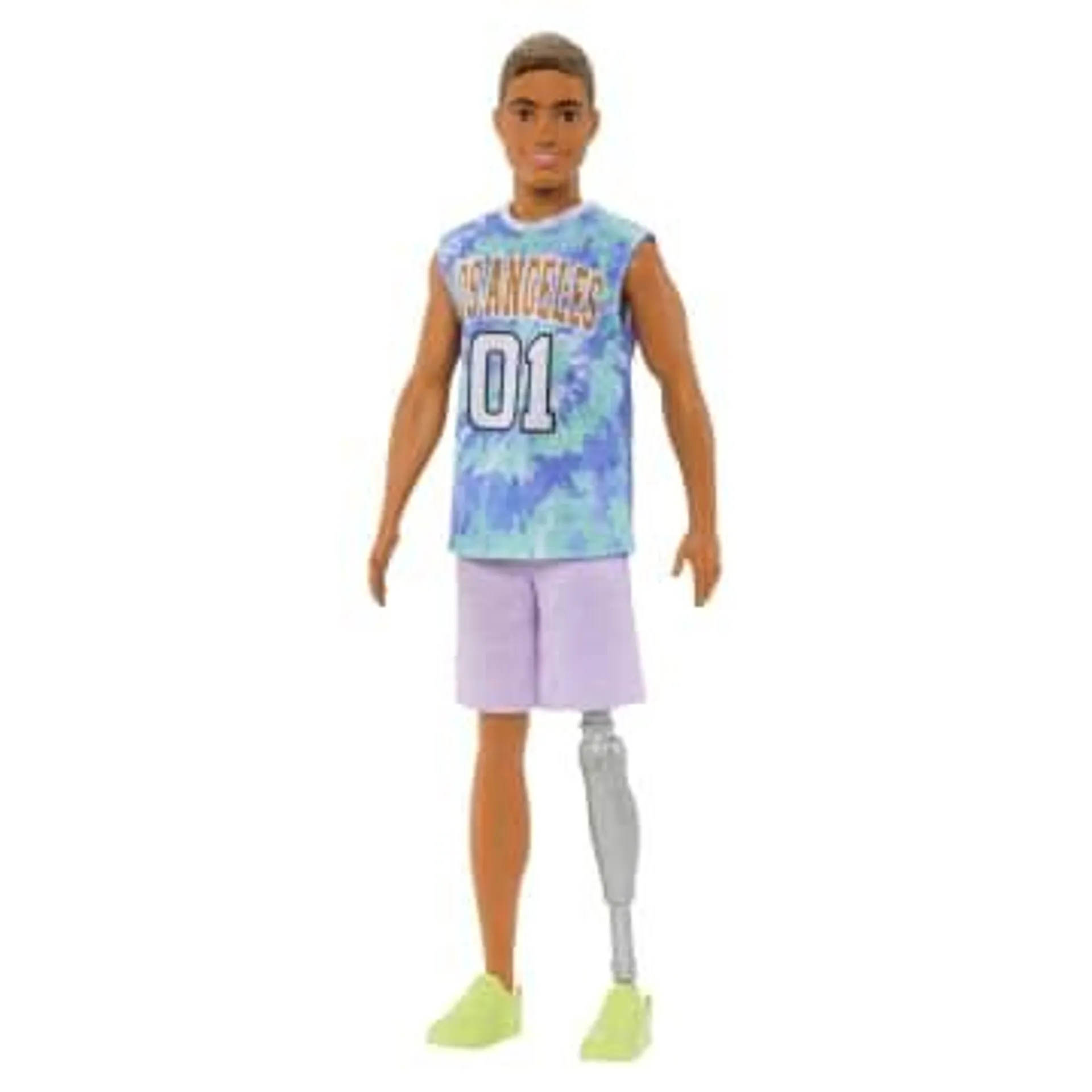 Barbie Ken Fashionistas Doll #212 With Jersey And Prosthetic Leg