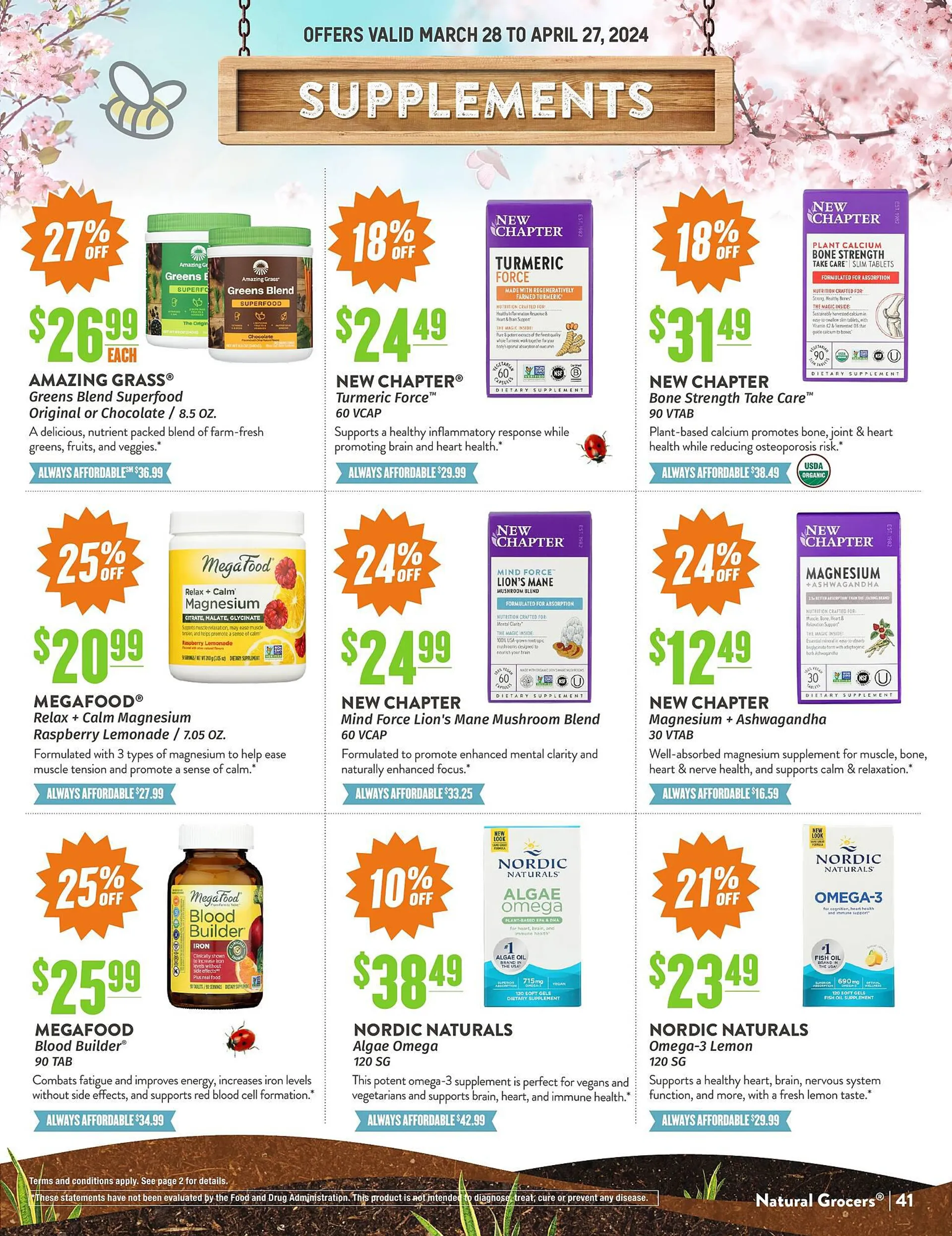 Weekly ad Natural Grocers ad from March 28 to April 27 2024 - Page 41