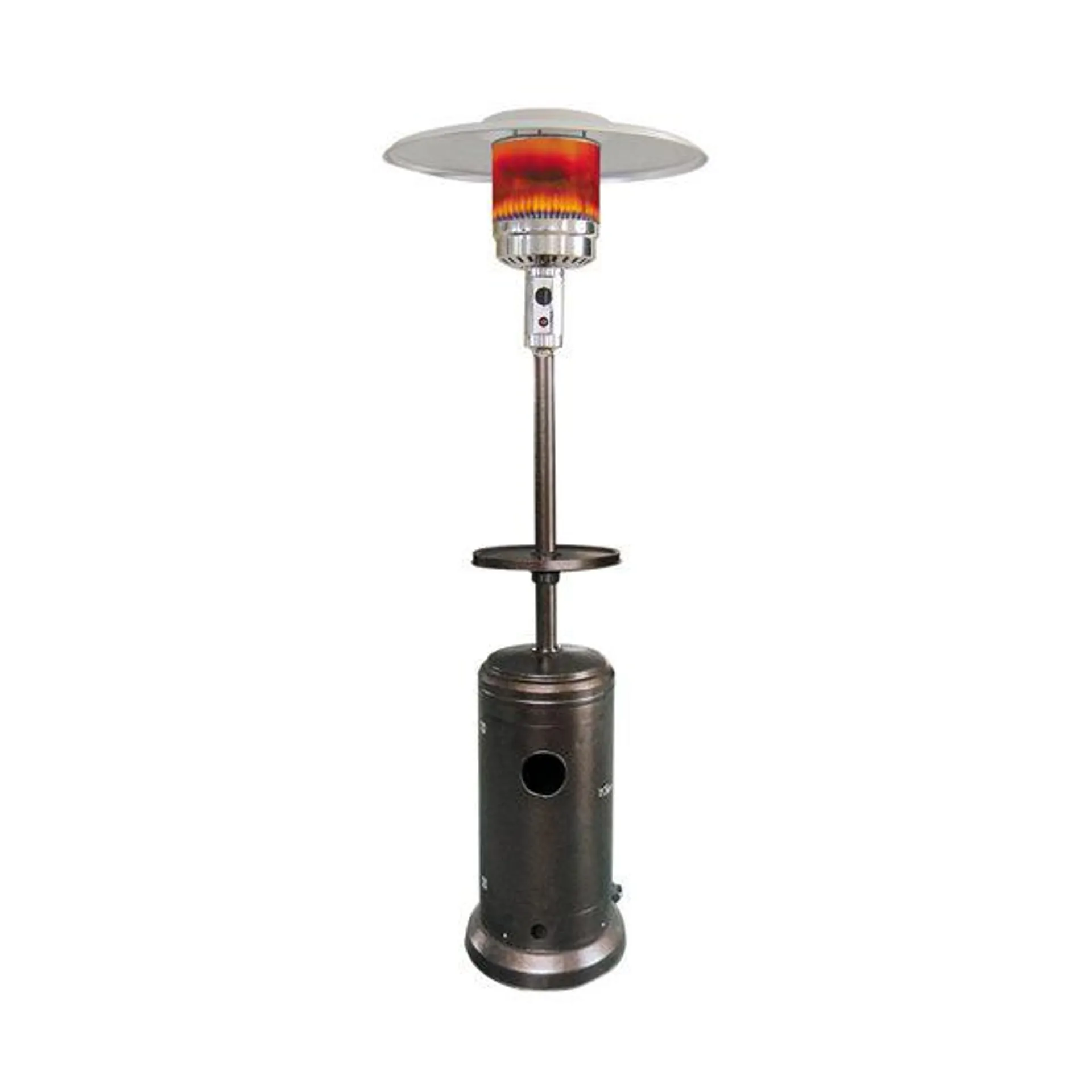 Patio Heater with Golden Hammered Design