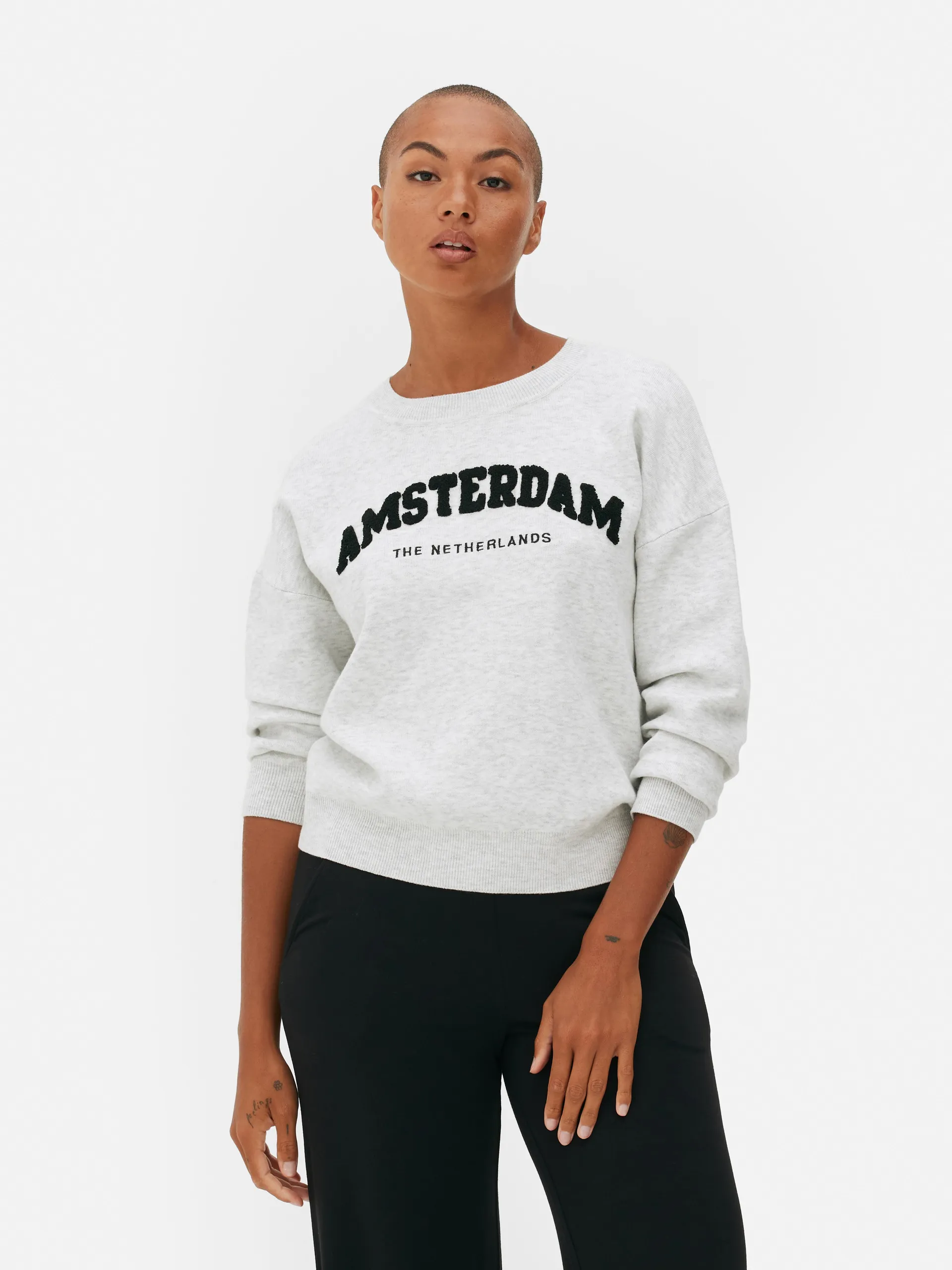 A classic sweatshirt with a fun front design