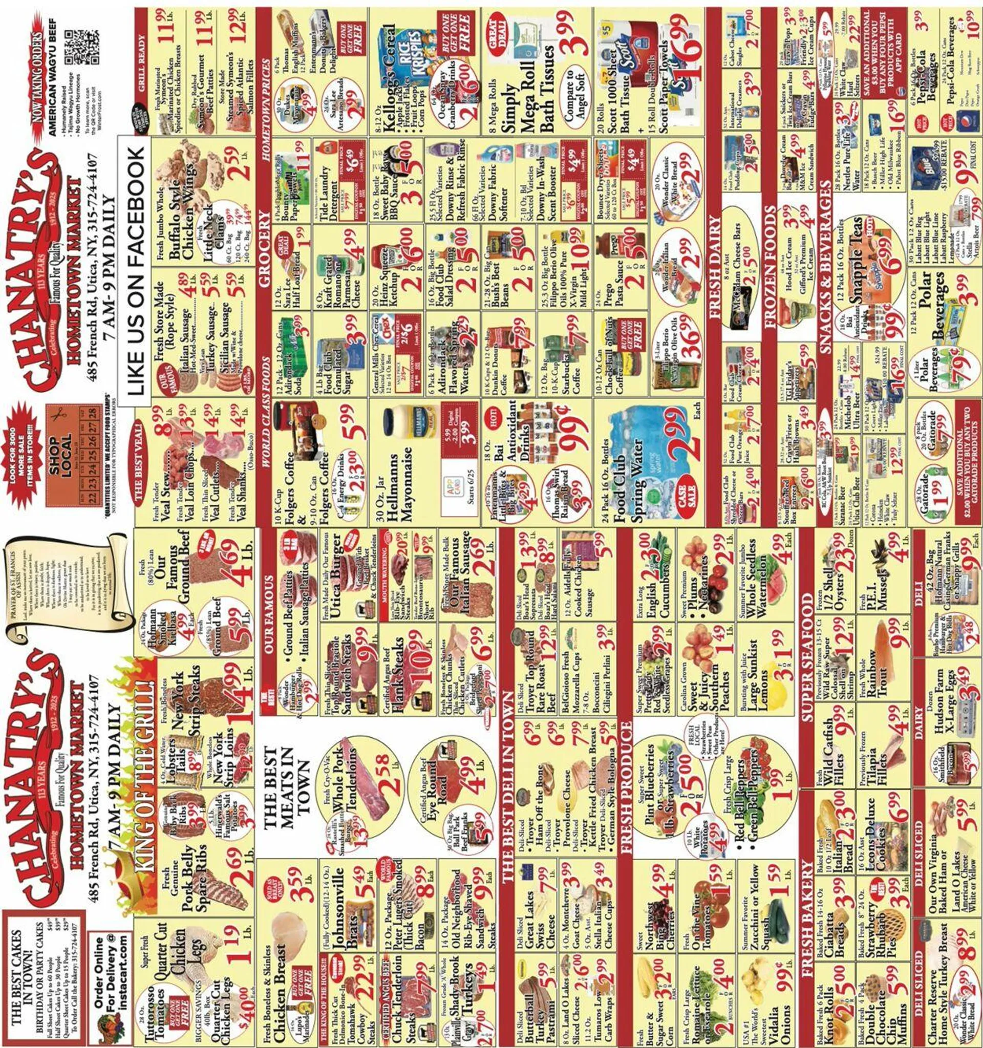 Weekly ad Chanatry's Hometown Market from June 23 to June 30 2025 - Page 1