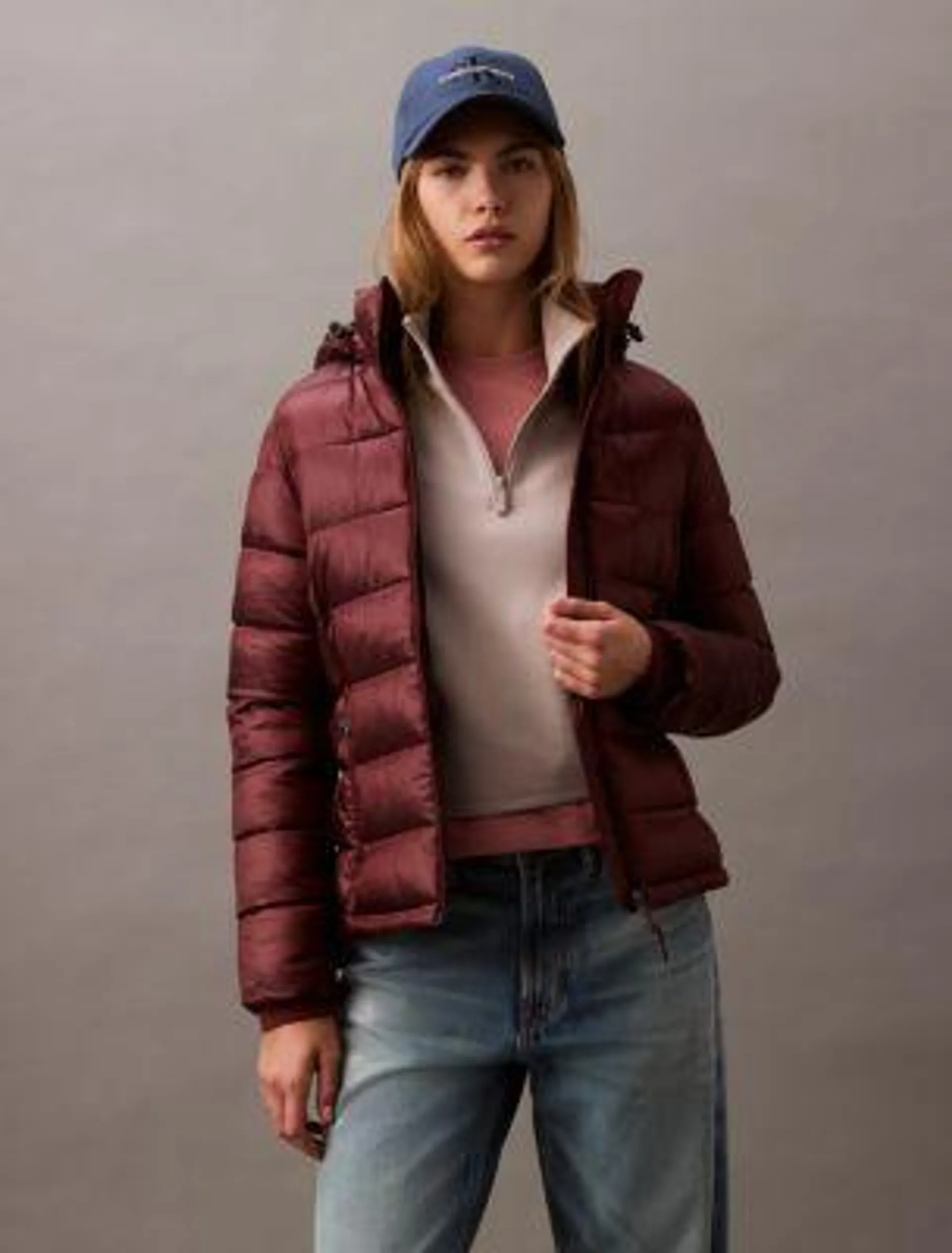 High Shine Lightweight Puffer Jacket