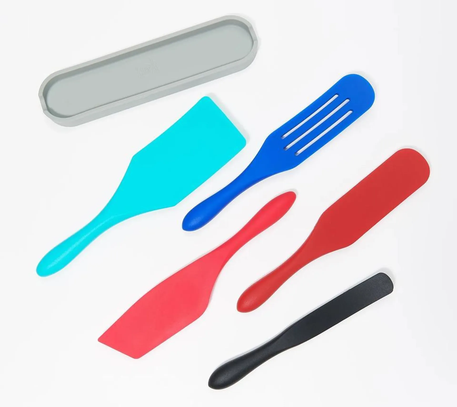 Mad Hungry® 6-Piece Silicone Spurtle Set - Multi Color