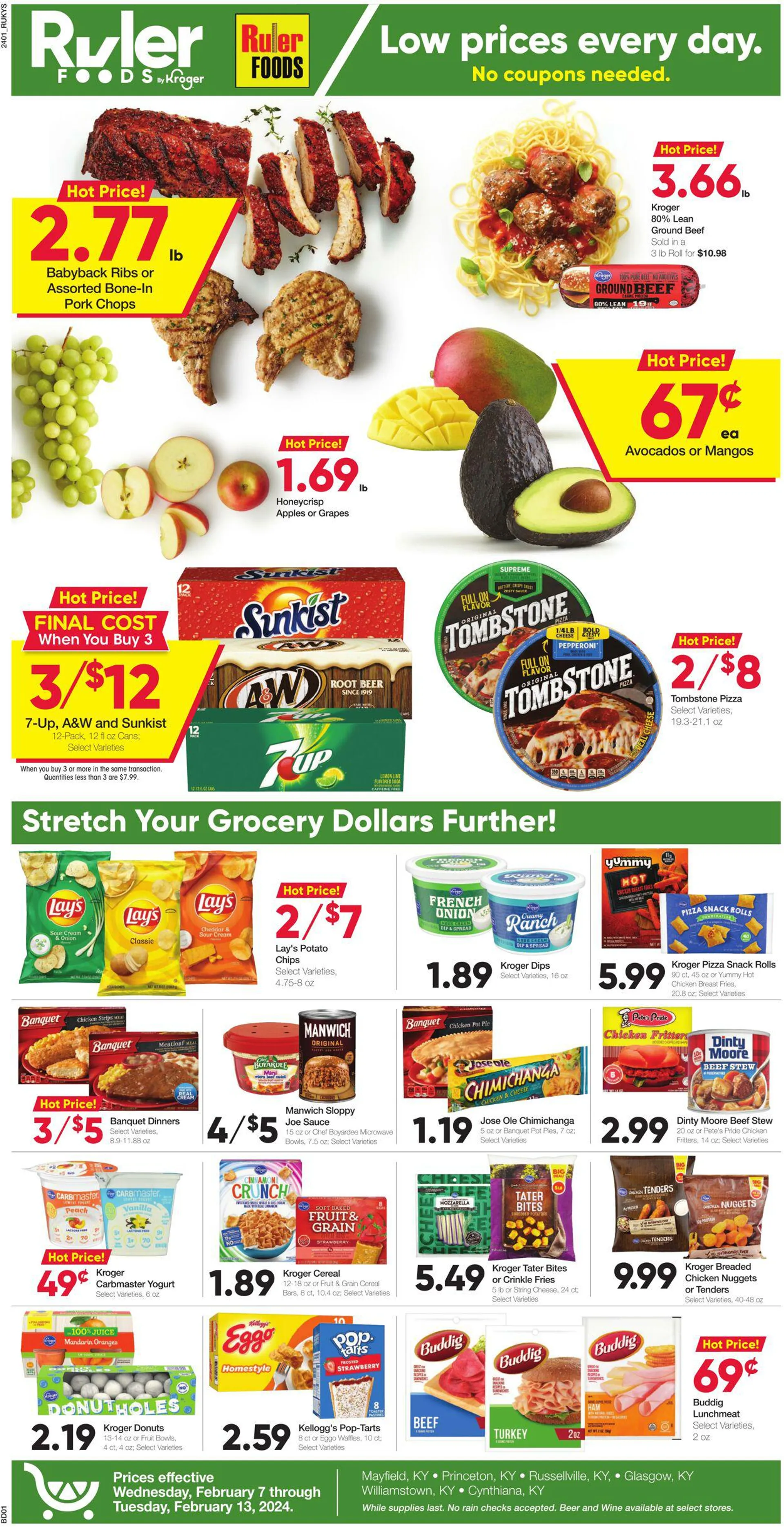 Weekly ad Ruler Foods Current weekly ad from February 7 to February 13 2024 - Page 1