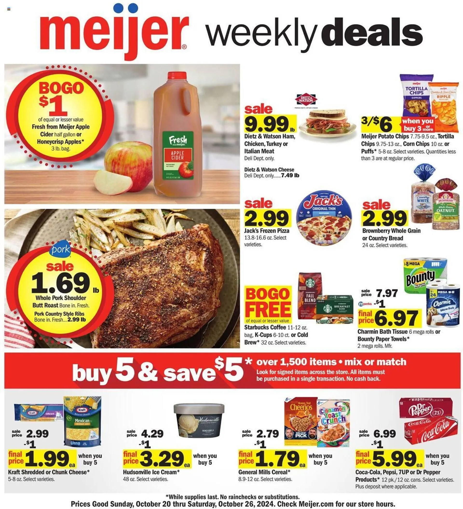 Weekly ad Meijer Weekly Ad from October 20 to October 26 2024 - Page 1