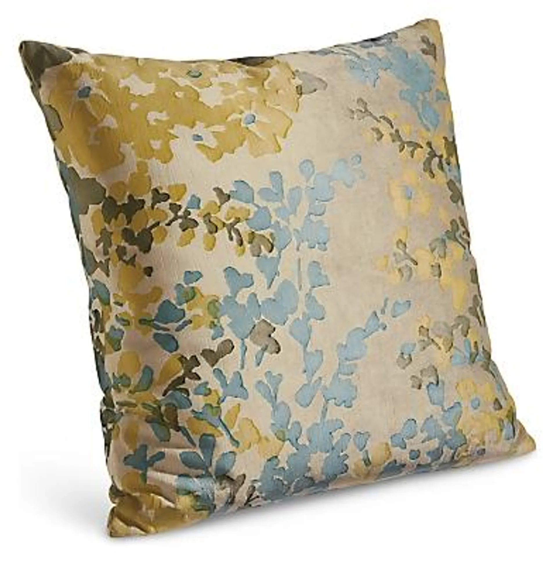 Fleur 22w 22h Throw Pillow Cover in Olive