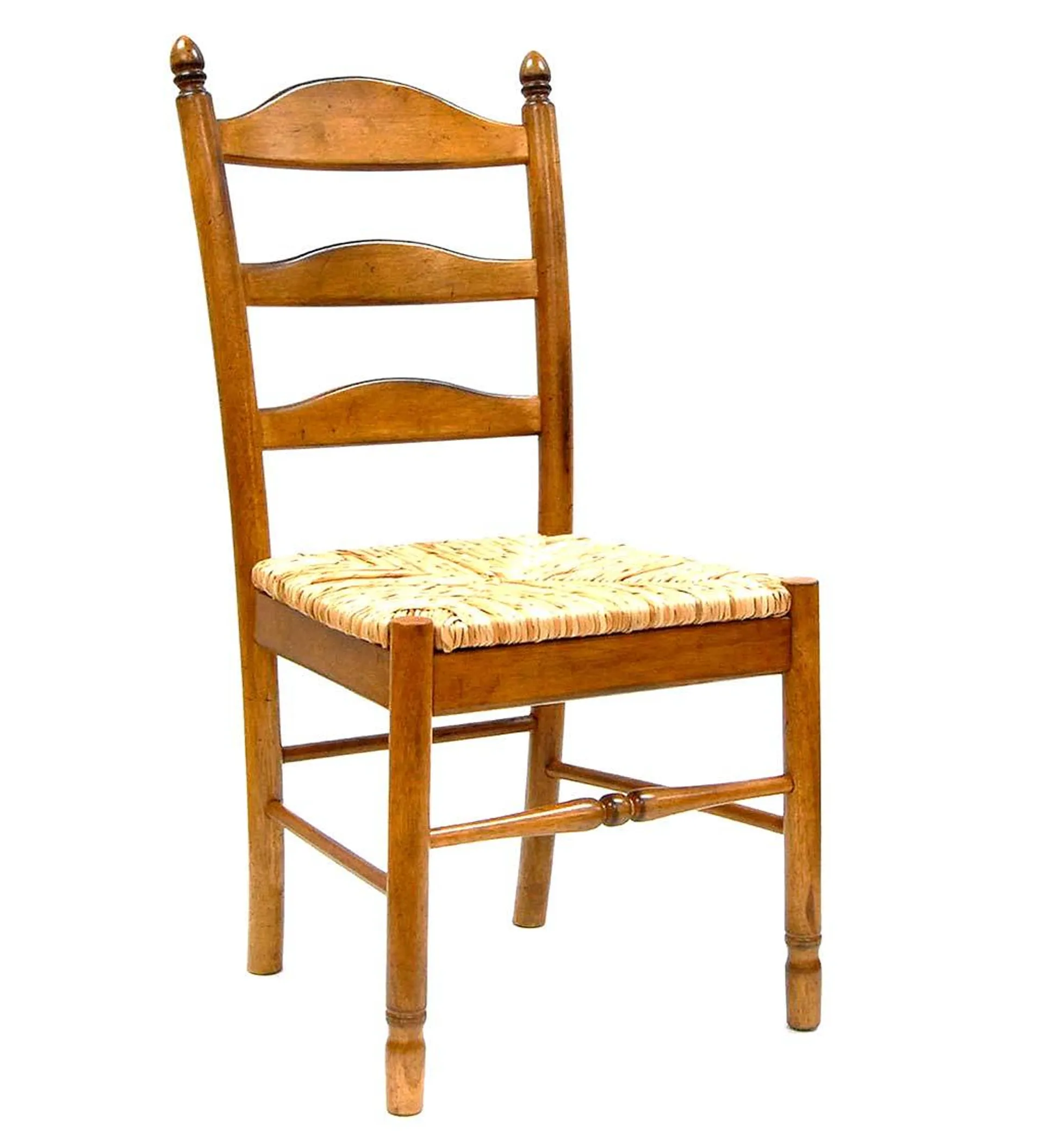 Farmhouse Hardwood Ladder Back Chair - English Pine