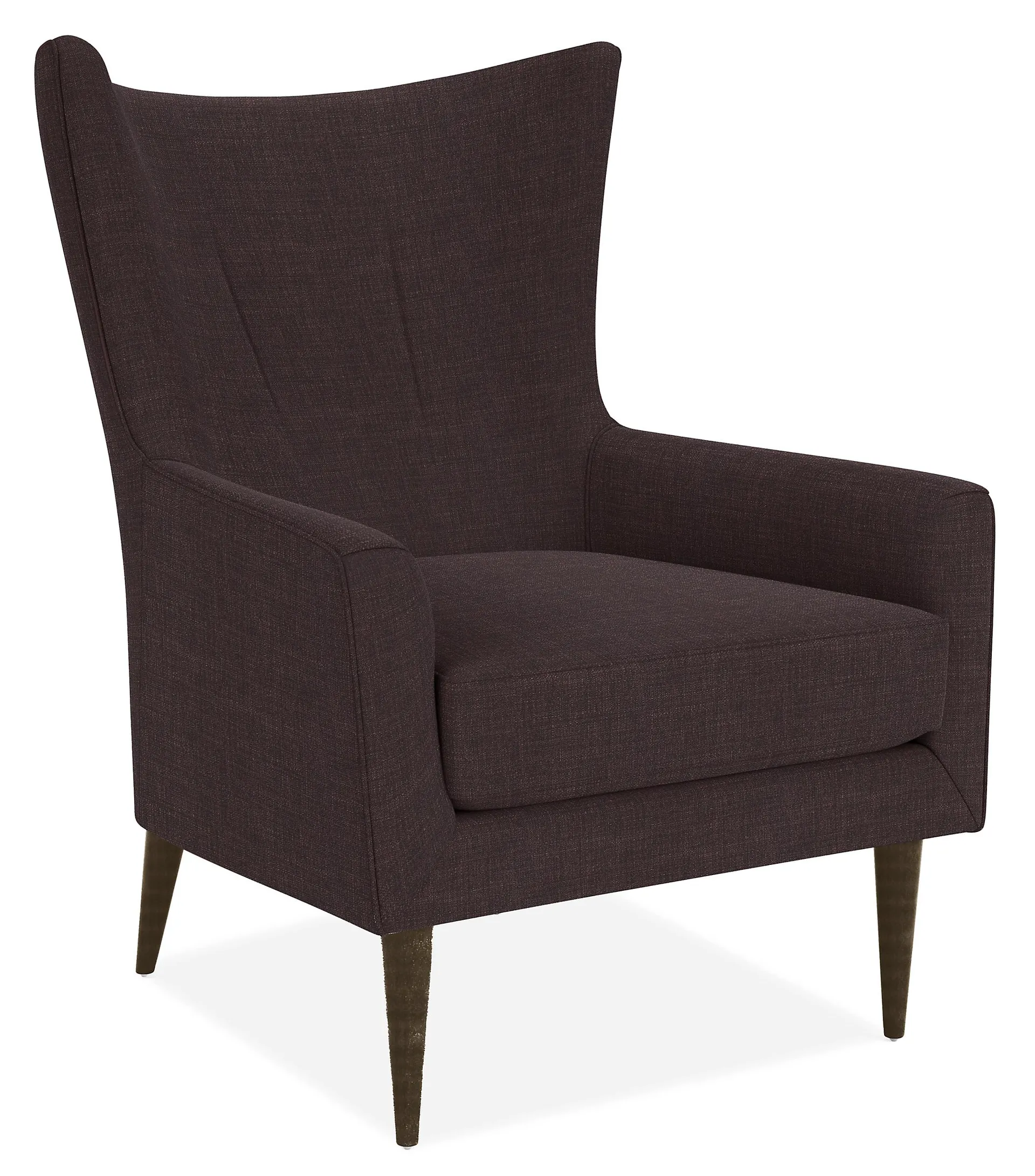 Bradford Chair in Total Aubergine with Charcoal Legs