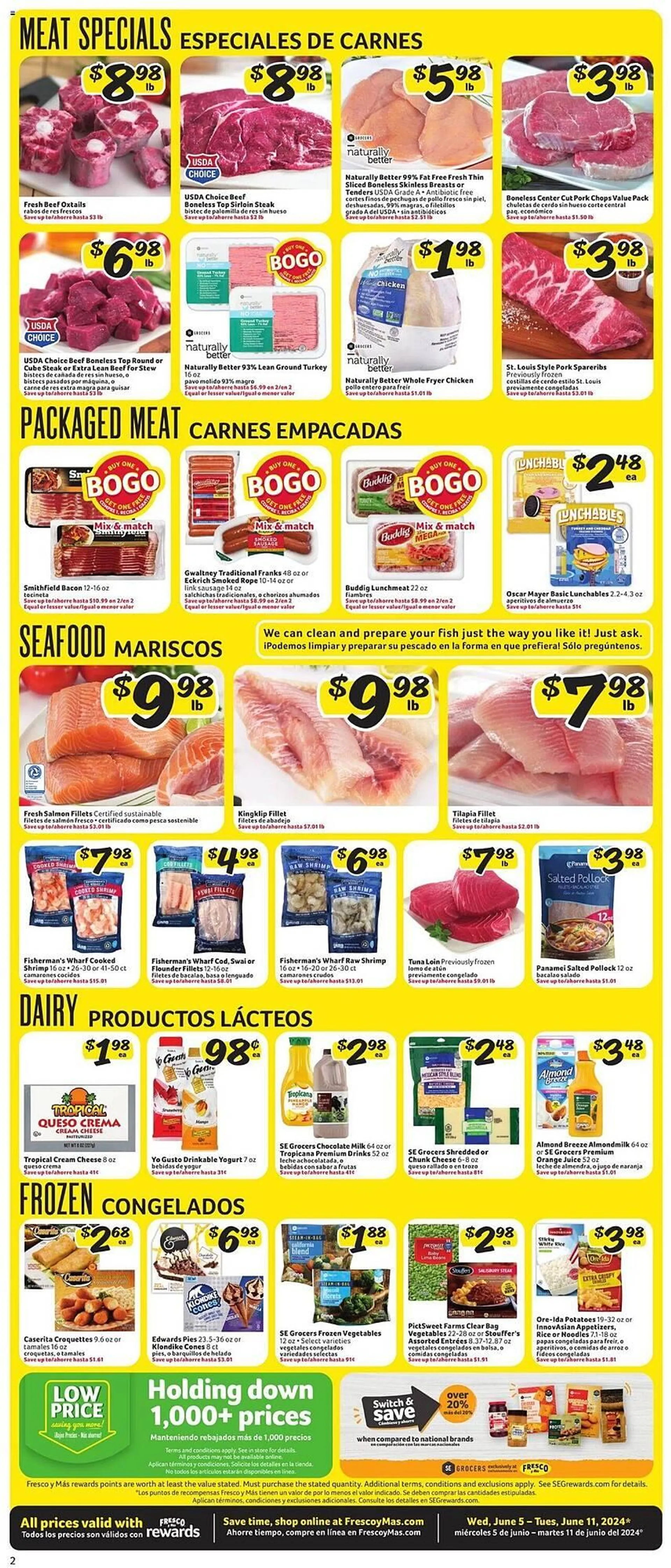 Weekly ad Fresco y Más Weekly Ad from June 5 to June 11 2024 - Page 2