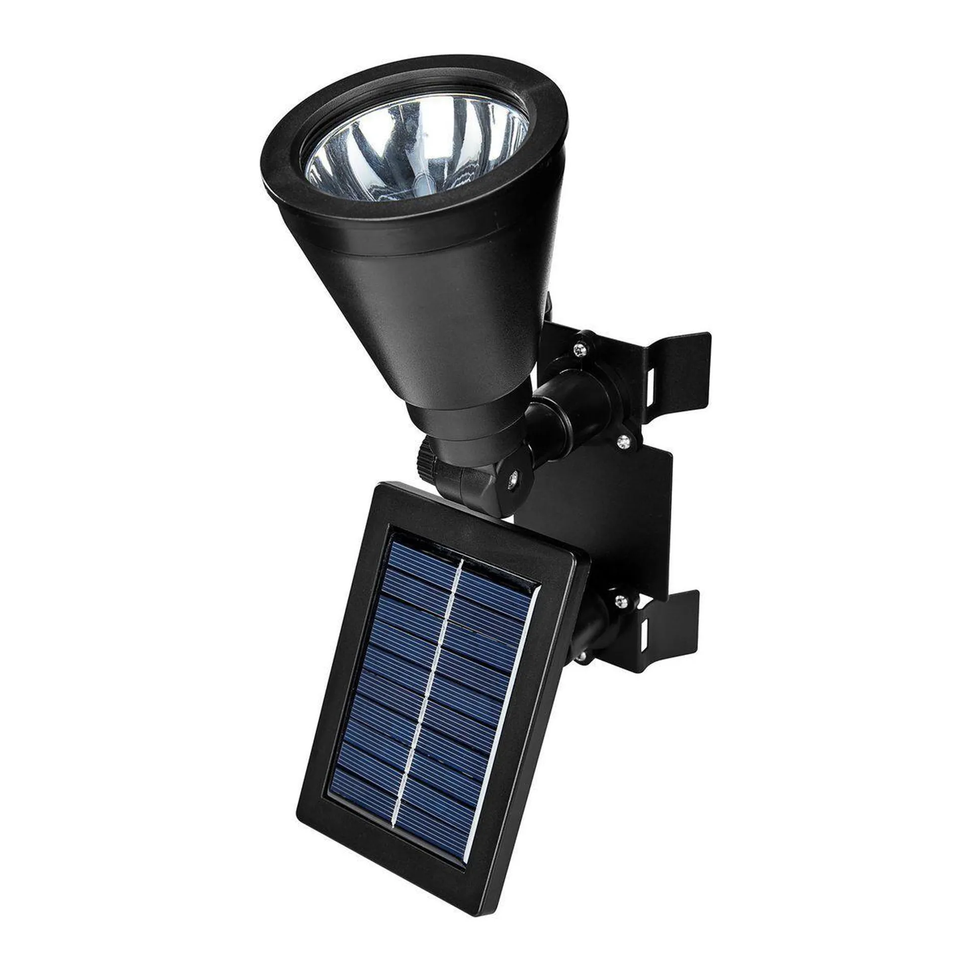 Solar LED Black Finish Flagpole Light