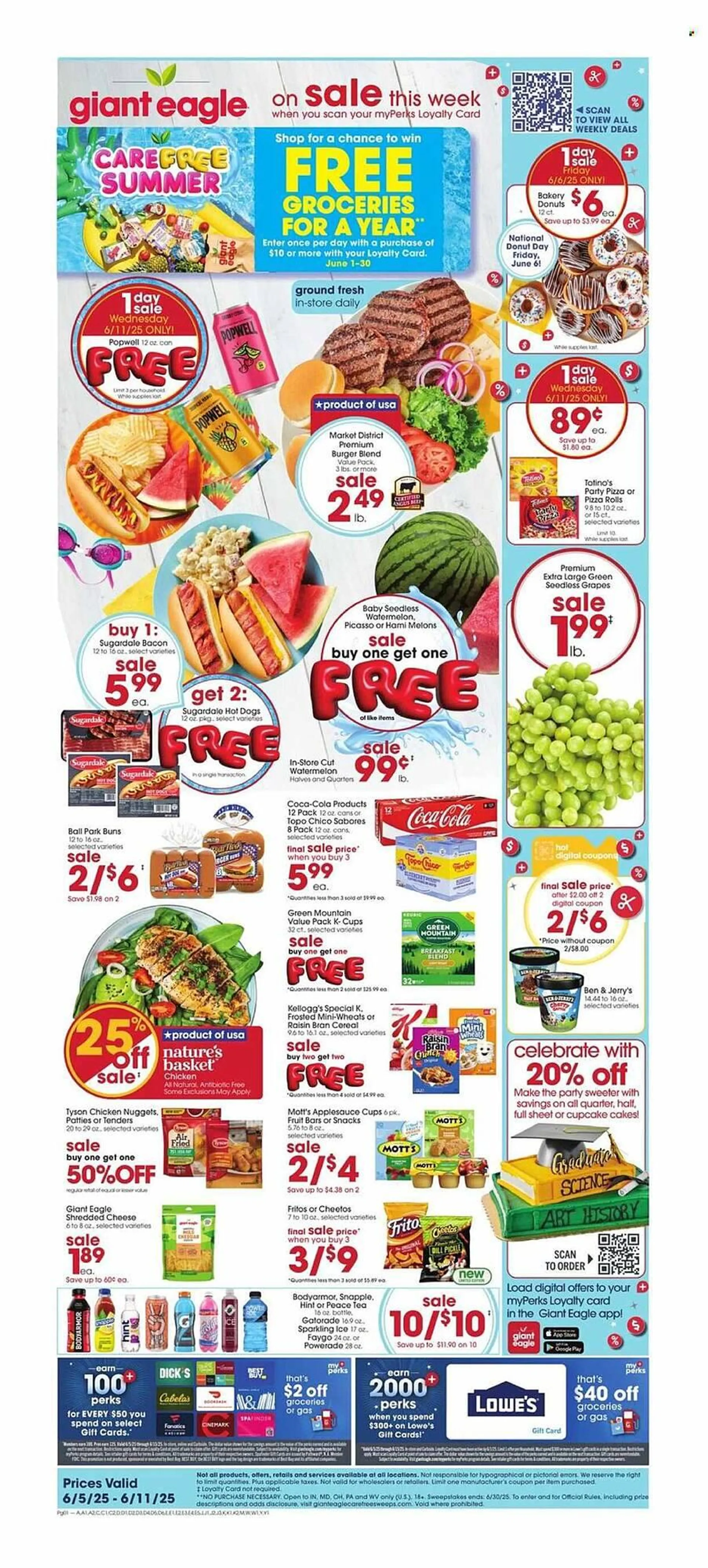 Weekly ad Giant Eagle Weekly Ad from June 5 to June 11 2025 - Page 1