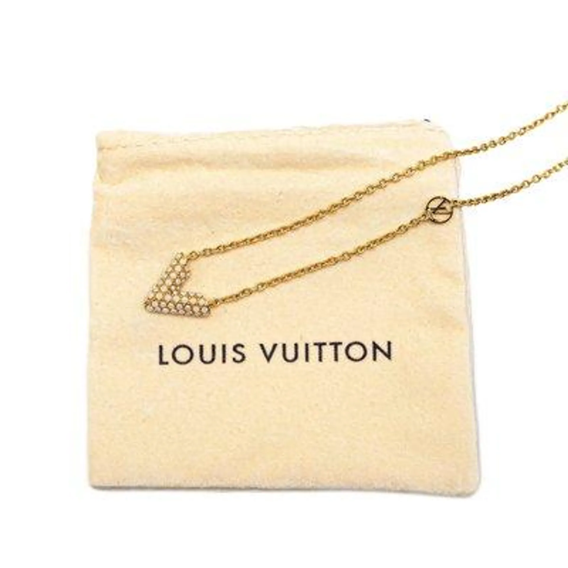 Gold Plated V Necklace from Louis Vuitton