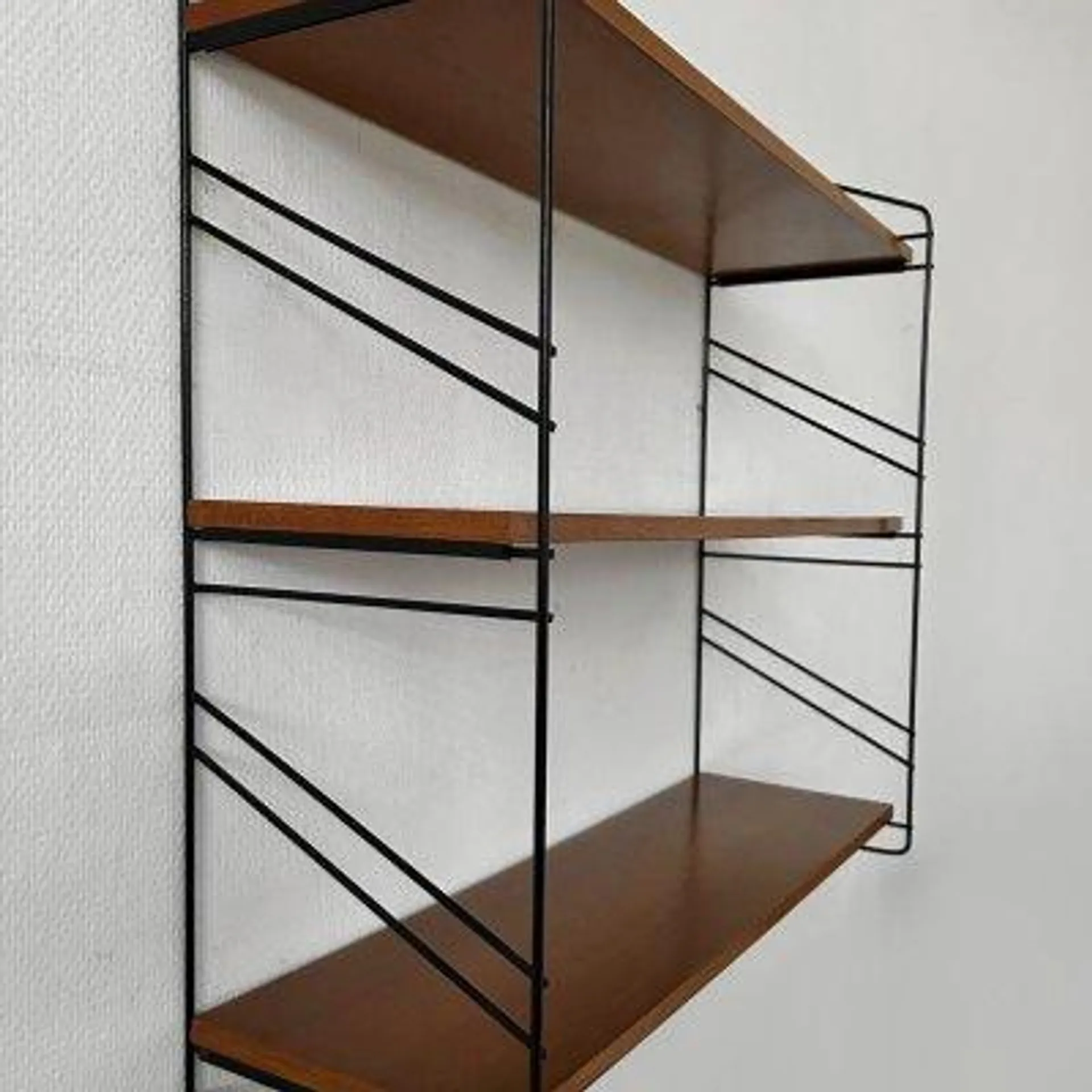 Vintage Danish Design Wall Rack in Teak, 1960s