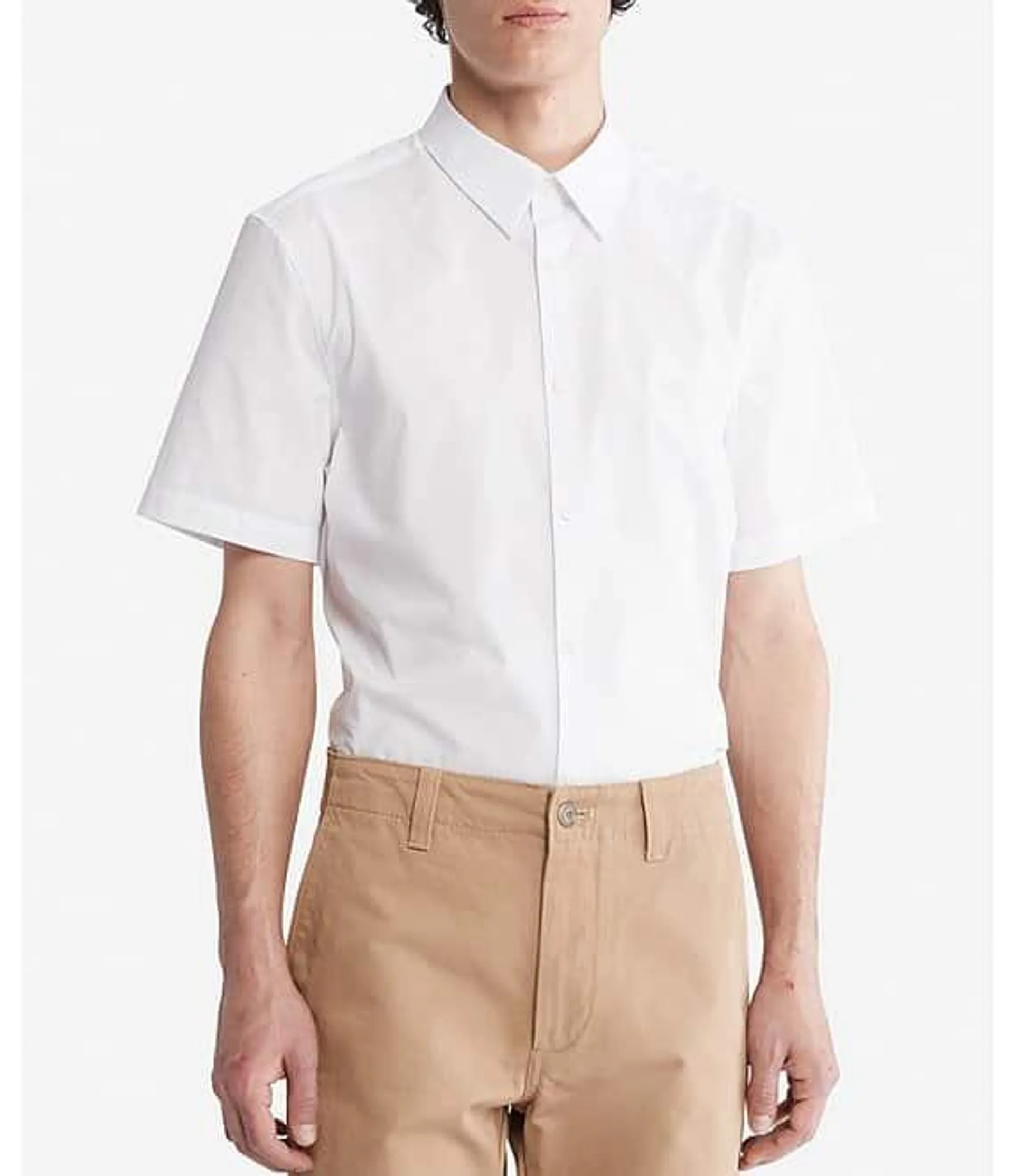 Short Sleeve Woven Stretch Shirt