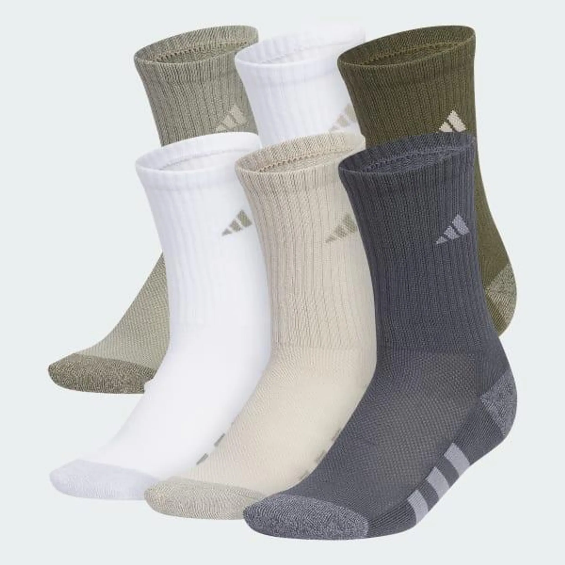 Athletic Cushioned 6-Pack Crew Socks Kids