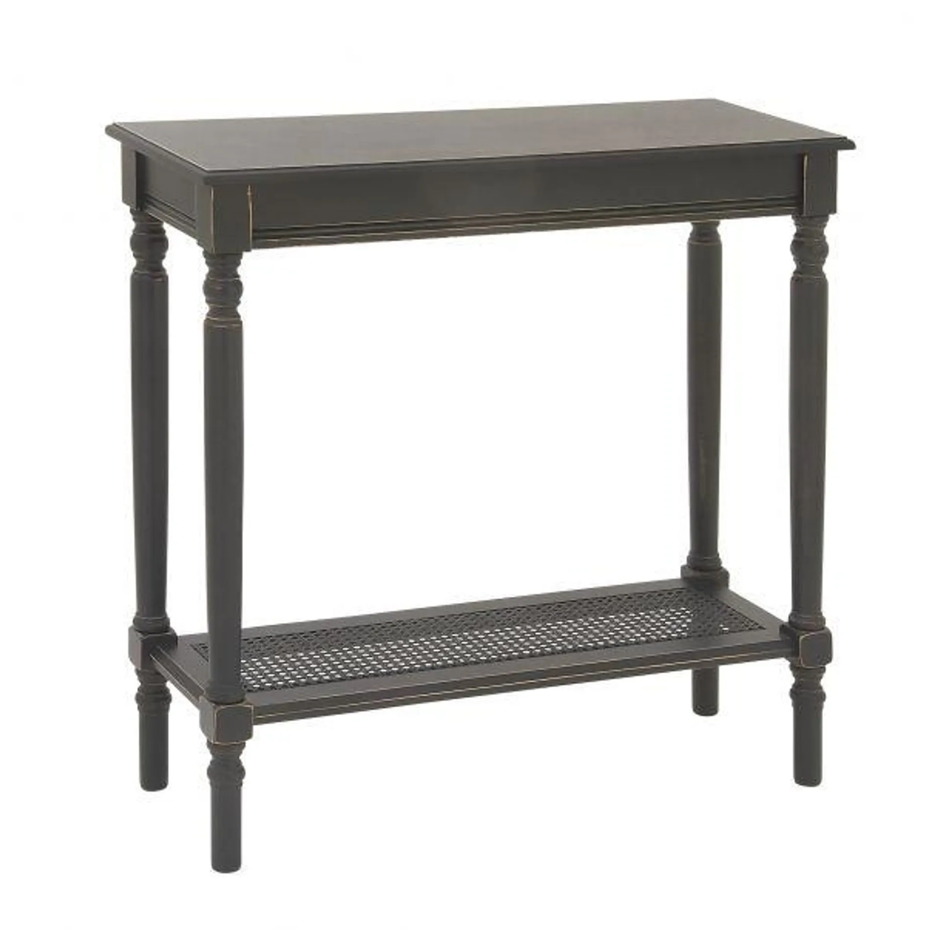 Traditional 31" Rectangle Wood Console Table by Marisol + Daisy - Black