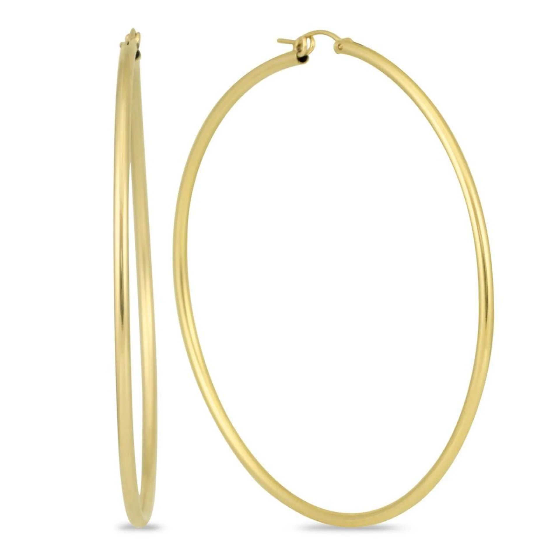 szul.com 14K Yellow Gold Filled Hoop Earrings (76mm)