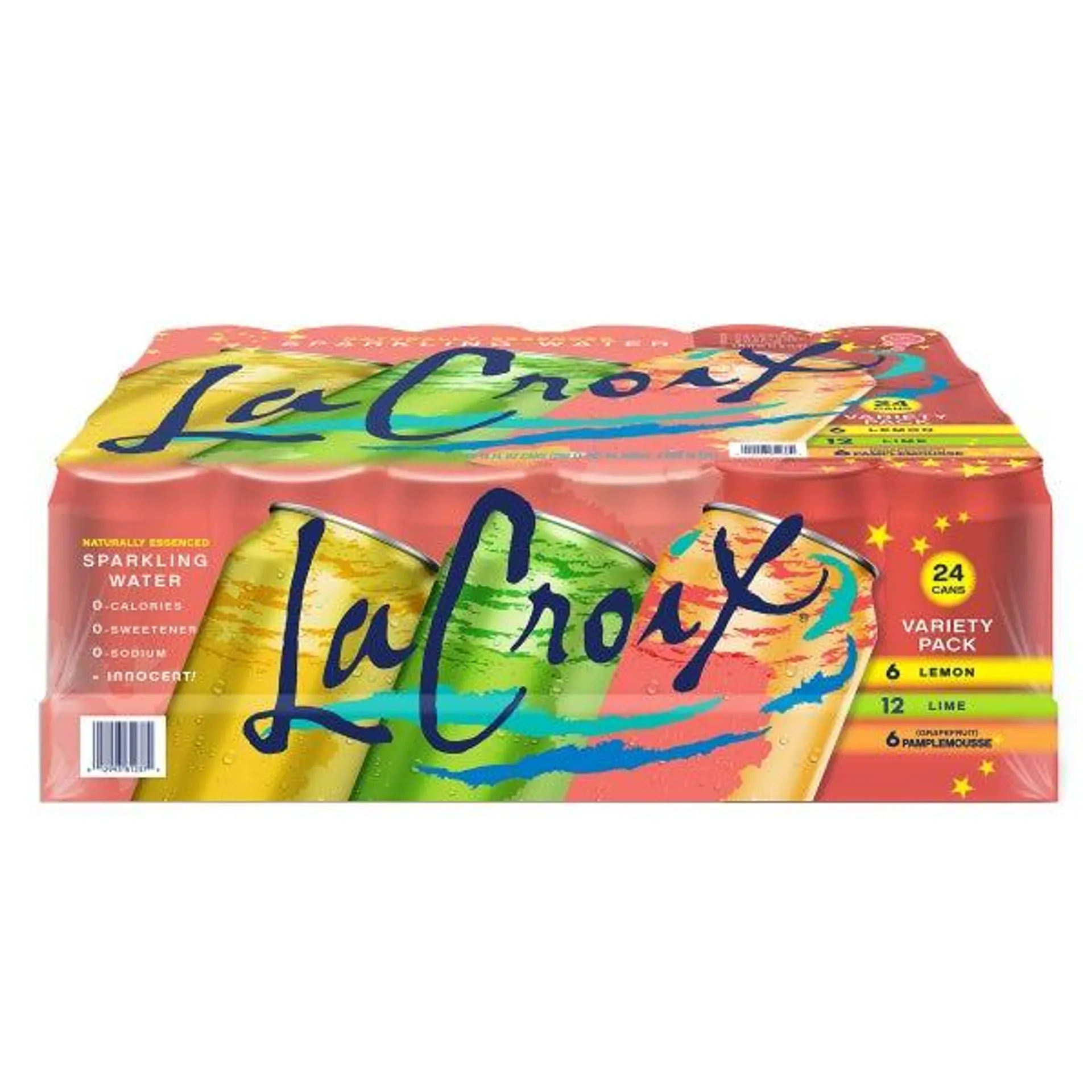 LaCroix Sparkling Water, Variety Pack, 12 fl oz, 24-count