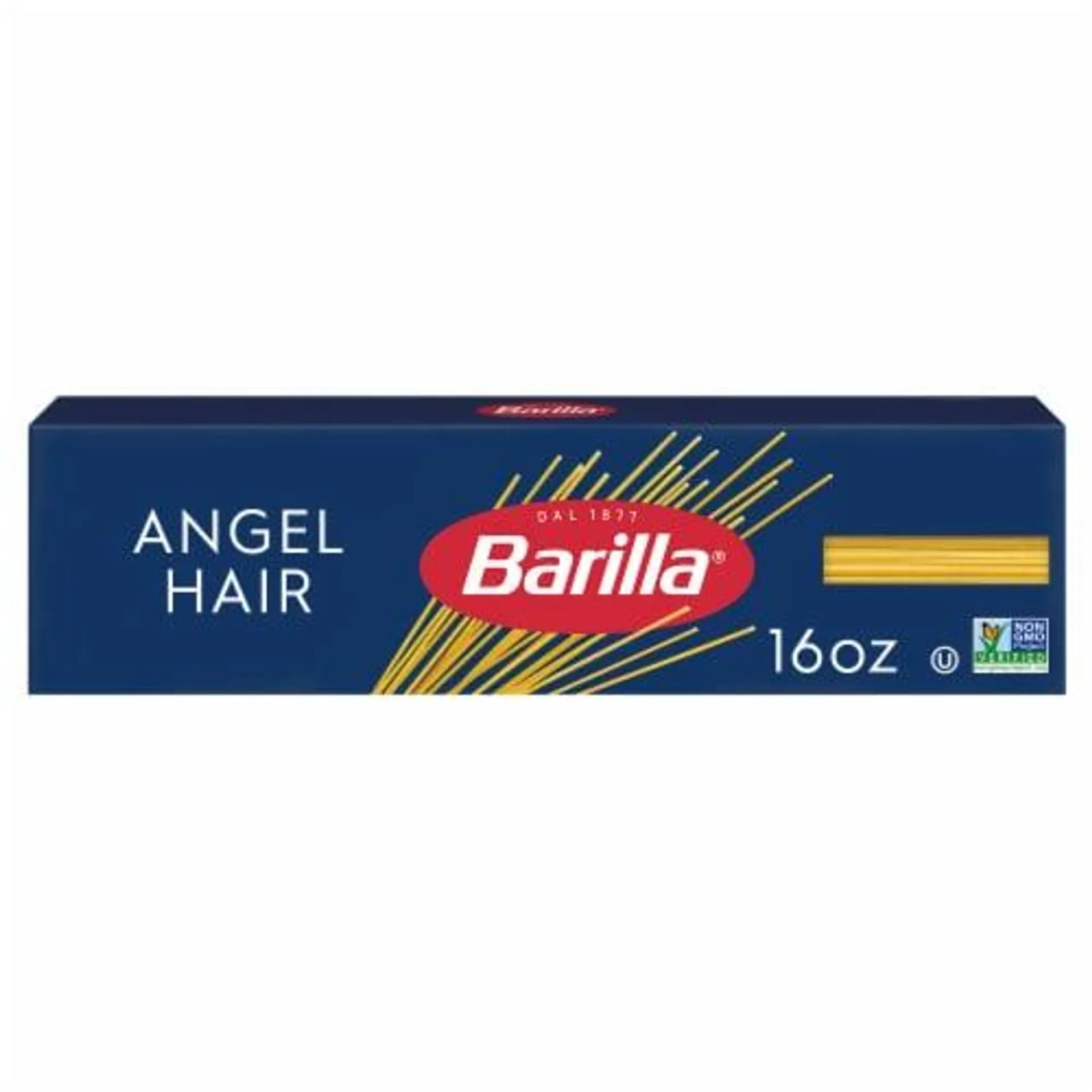 Barilla Angel Hair Pasta, Quality Non-GMO and Kosher Certified Pasta