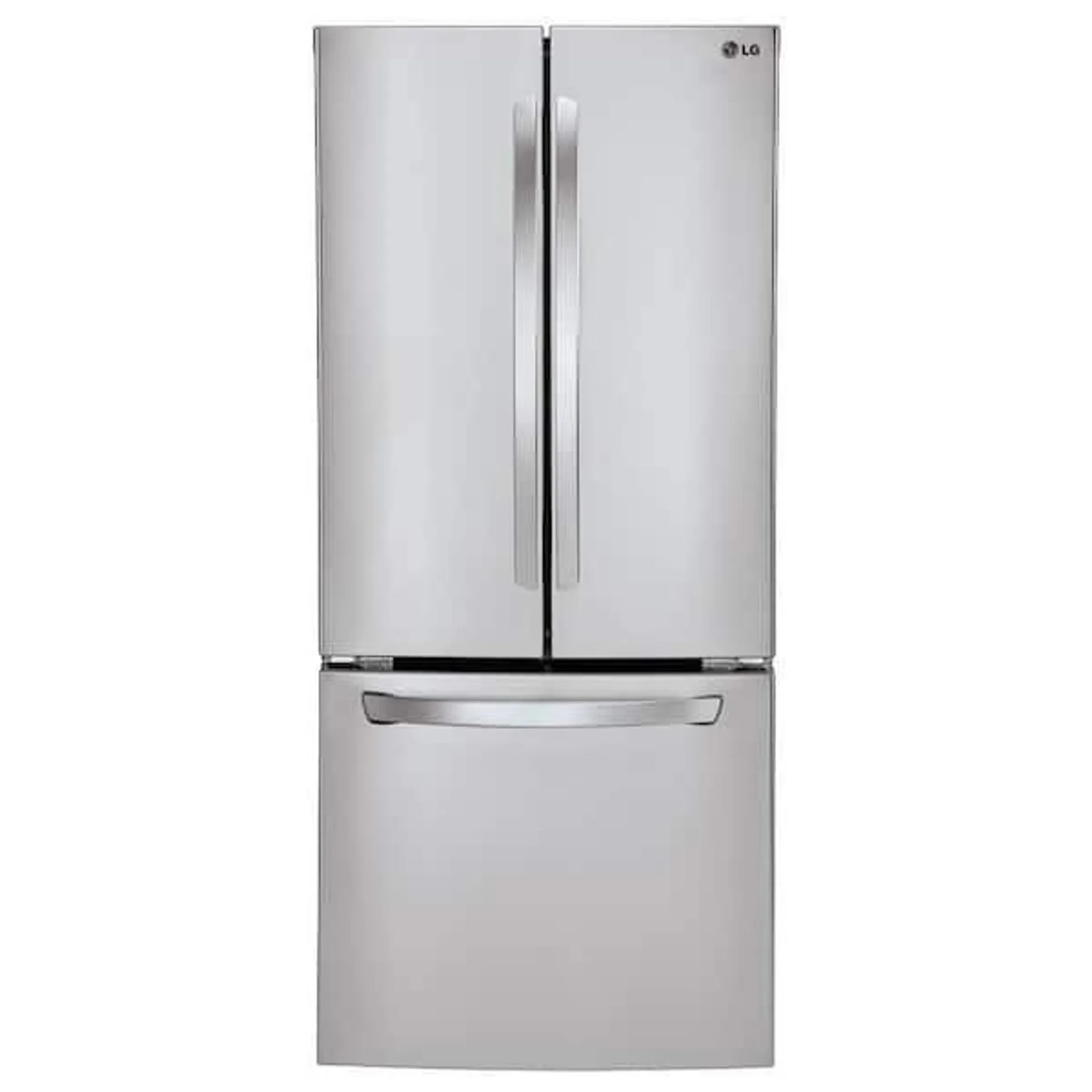 30 in. W 22 cu. ft. French Door Refrigerator with Ice Maker and SmartDiagnosis in Stainless Steel