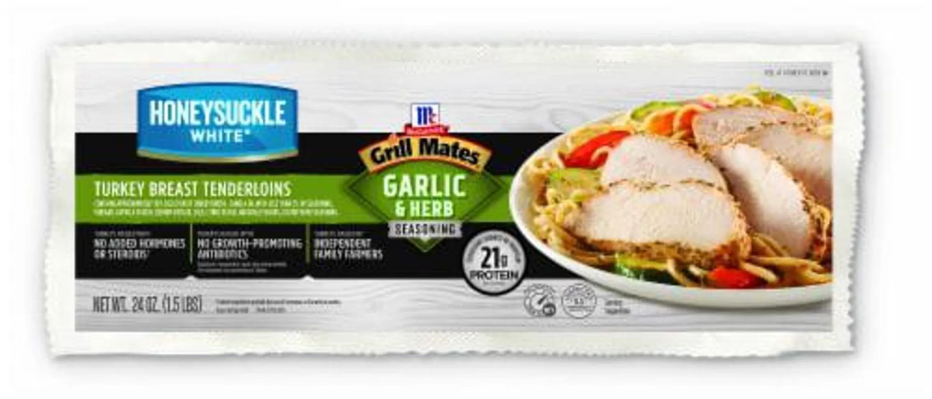 Honeysuckle White® McCormick® Grill Mates® Garlic & Herb Seasoning Turkey Breast Tenderloins