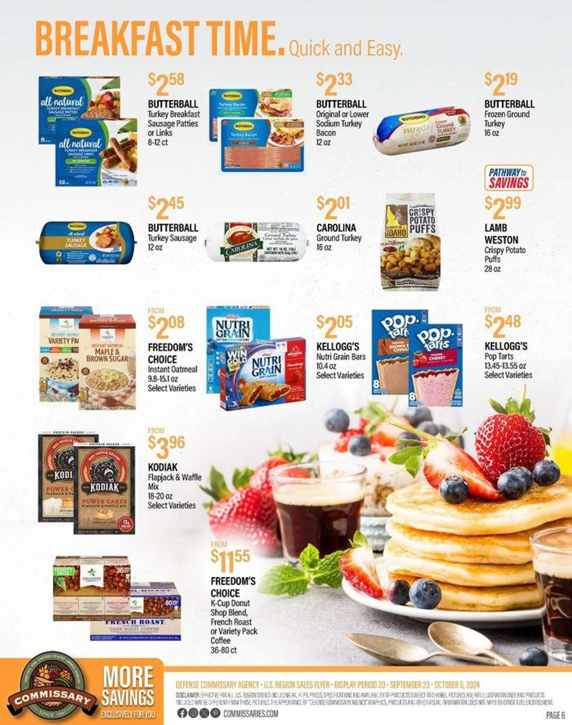 Weekly ad Flyer Commissary from September 23 to October 6 2024 - Page 6