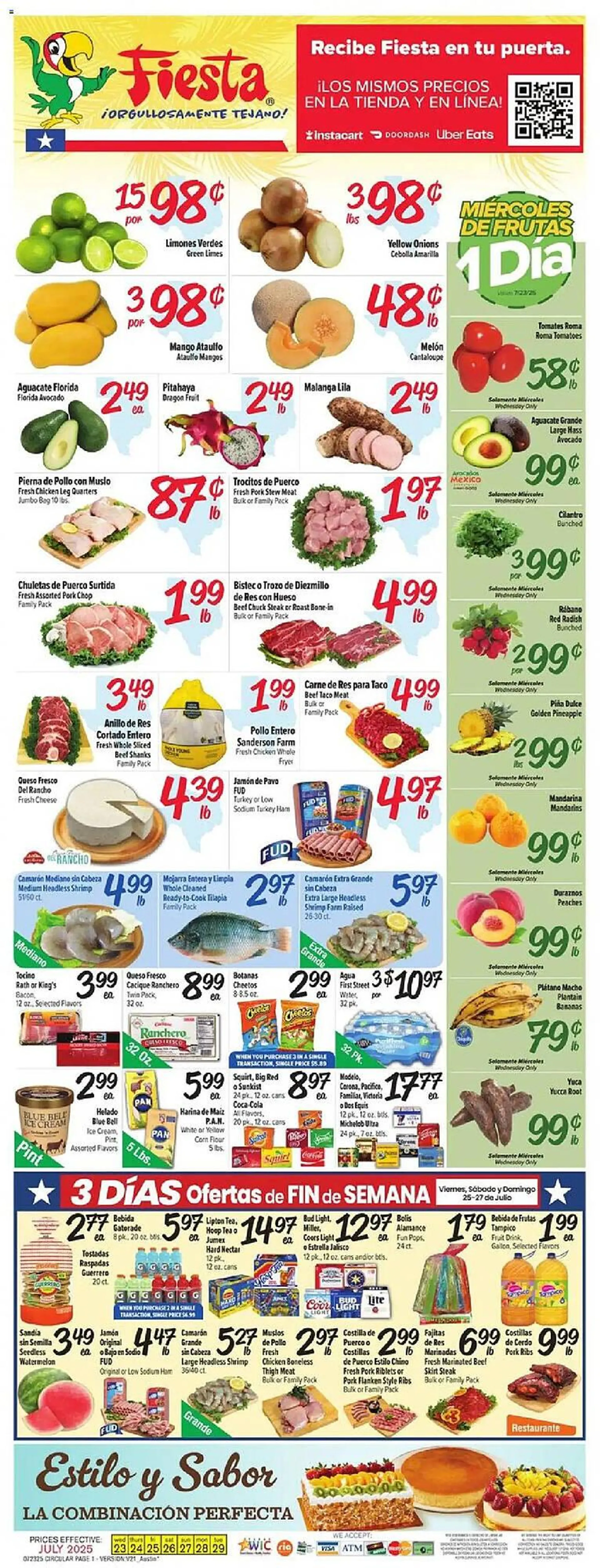 Weekly ad Fiesta Mart Weekly Ad from July 23 to July 30 2025 - Page 1