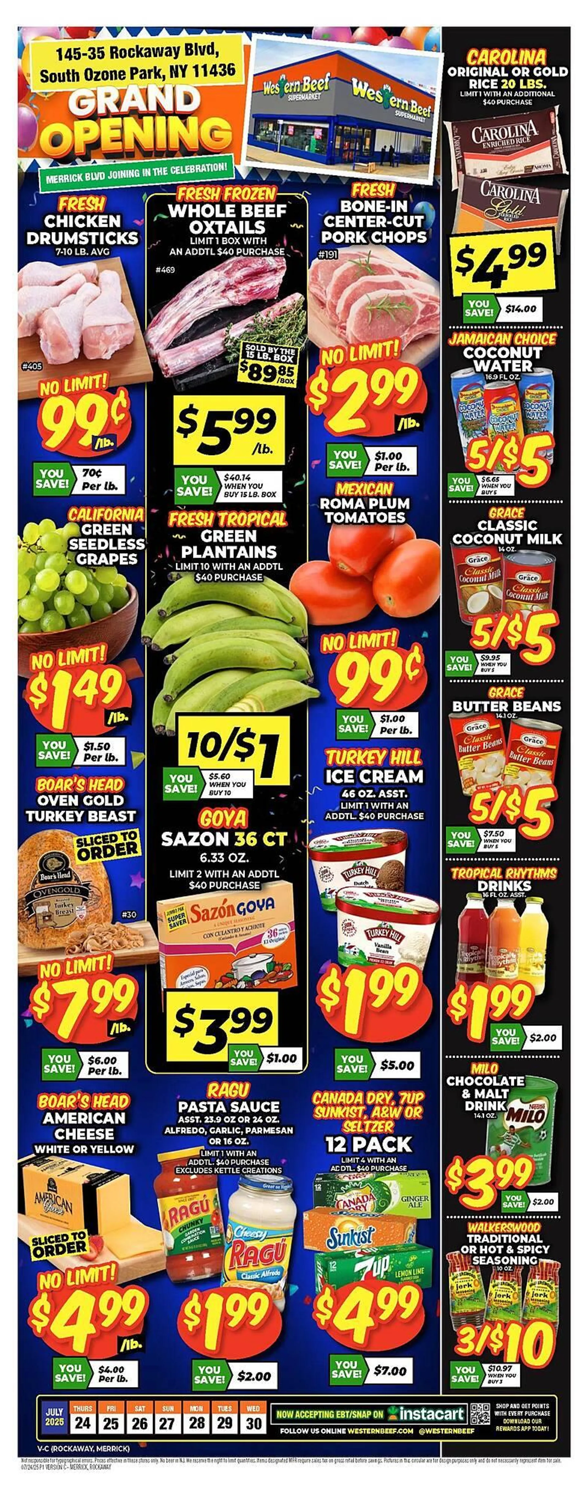 Weekly ad Western Beef Weekly Ad from July 24 to July 30 2025 - Page 1
