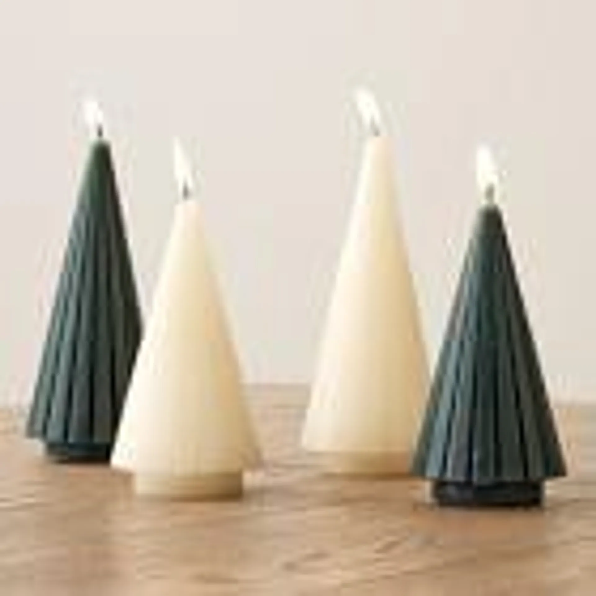 Fluted Tree Candles