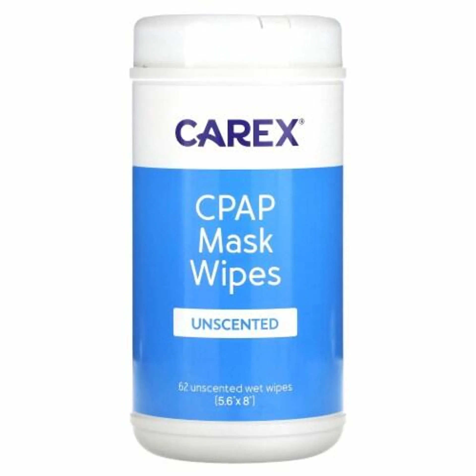 Carex CPAP Mask Wipes Unscented - 62 Wipes