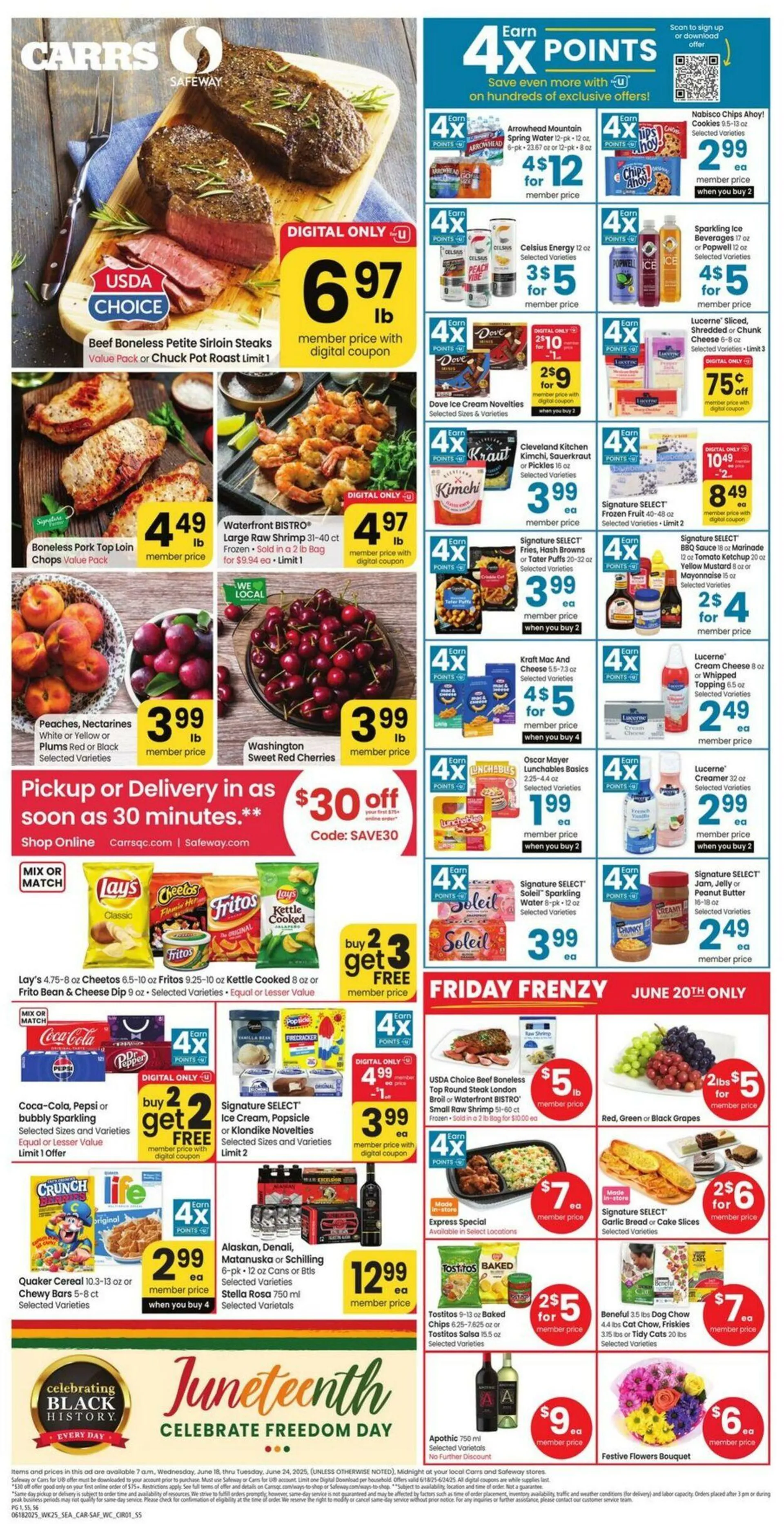 Weekly ad Carrs from June 18 to June 24 2025 - Page 1