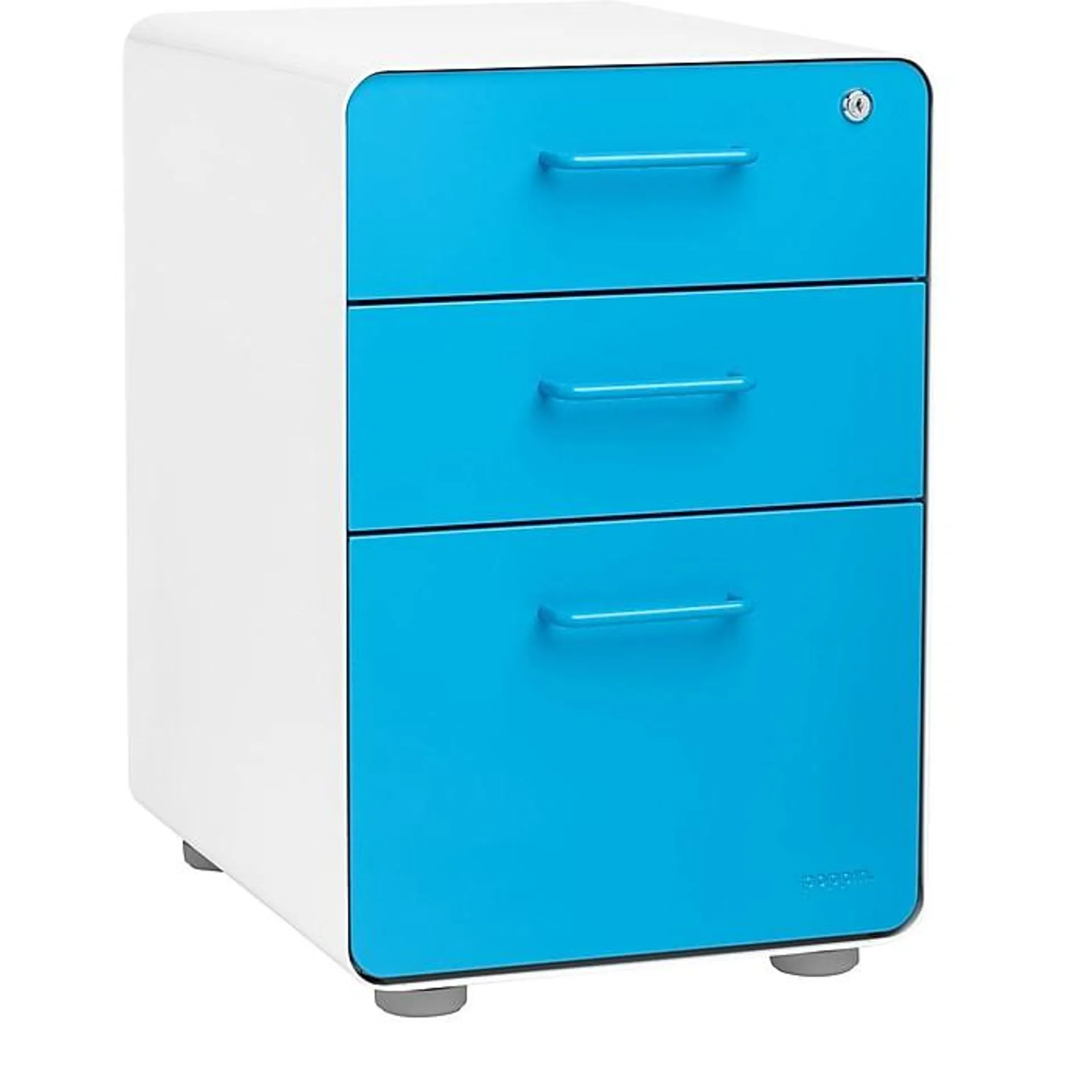 Poppin Stow 3-Drawer Mobile Vertical File Cabinet,