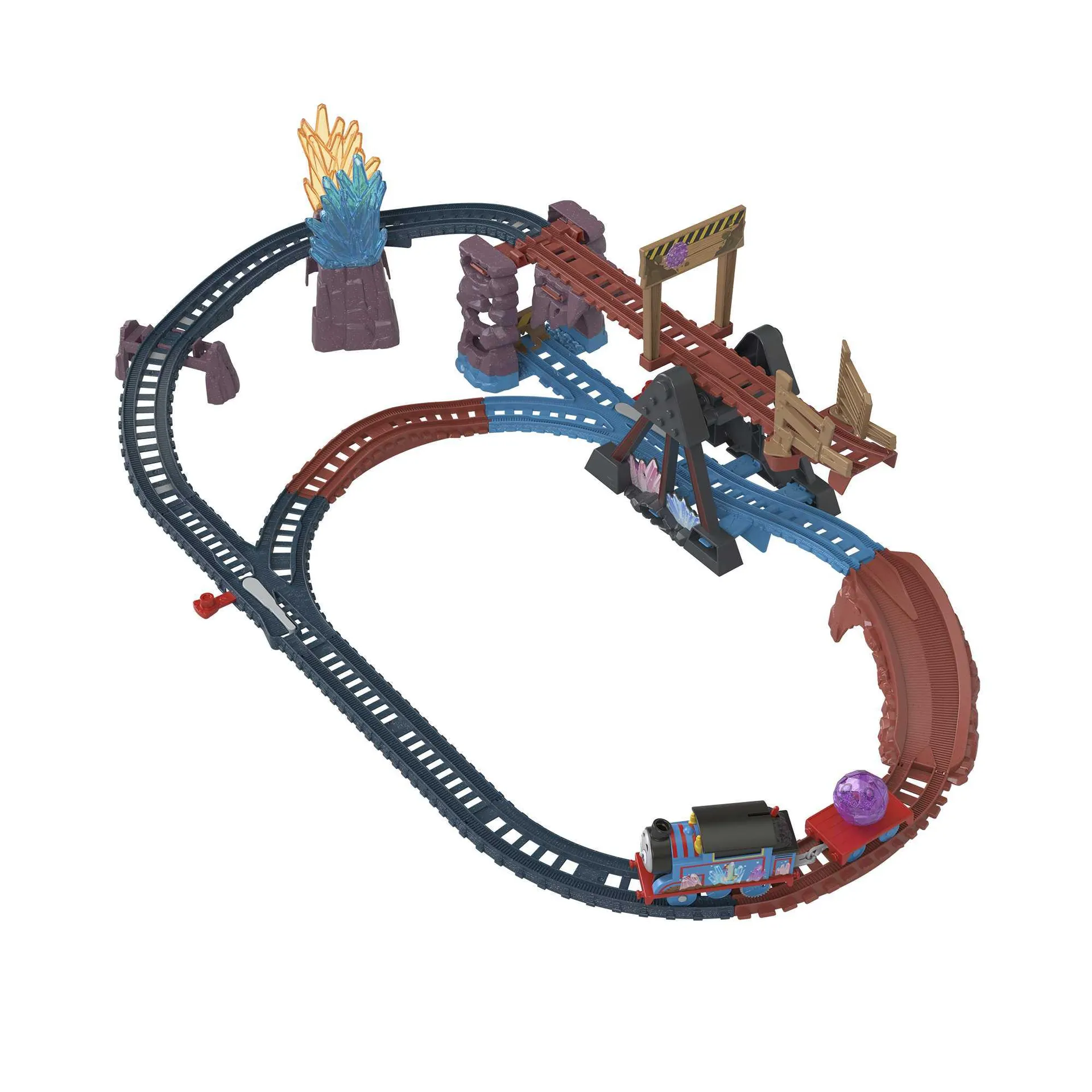 Thomas & Friends Crystal Caves Adventure Set With Motorized Thomas Train & 8 Ft Of Track