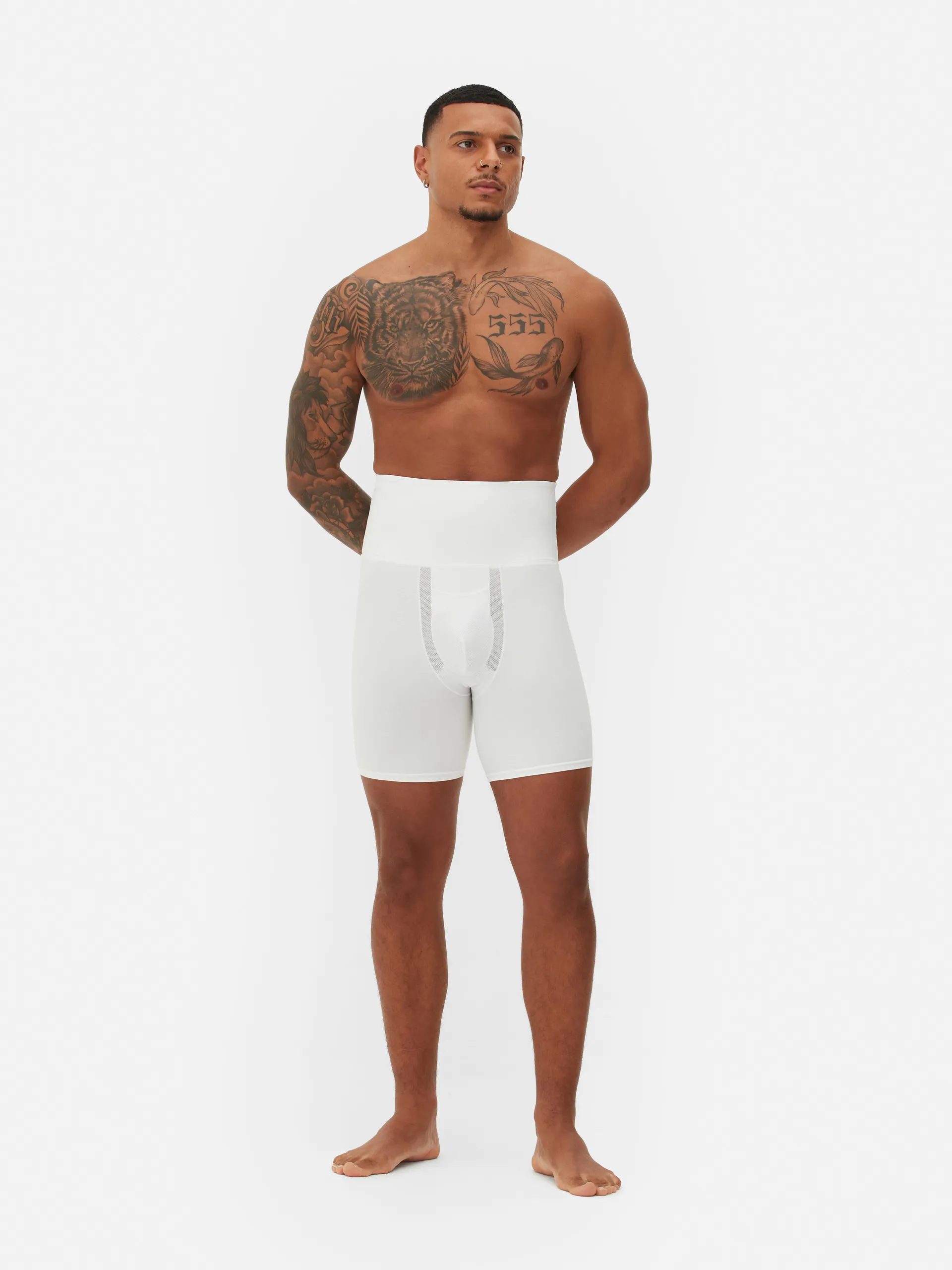 High-Waisted Shapewear Boxer Briefs