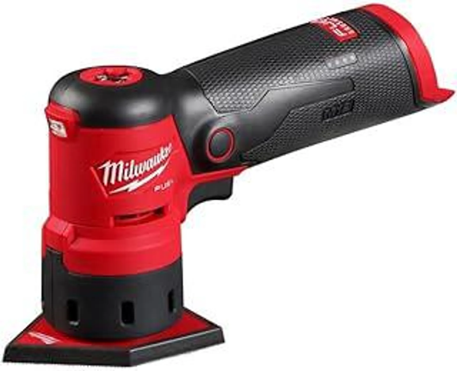 Milwaukee 2531-20 12V Brushless Cordless Orbital Detail Sander (Tool Only) Red and Black