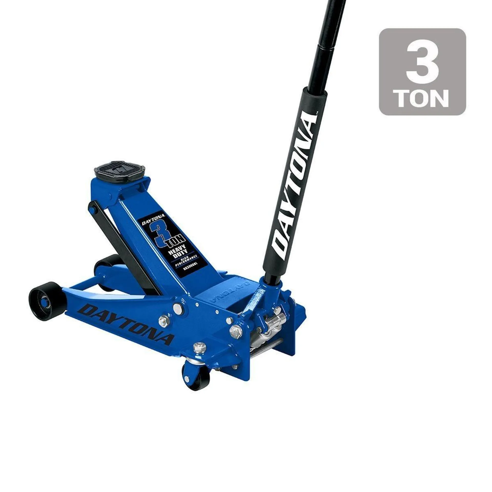 3 Ton Professional Floor Jack with RAPID PUMP, Blue