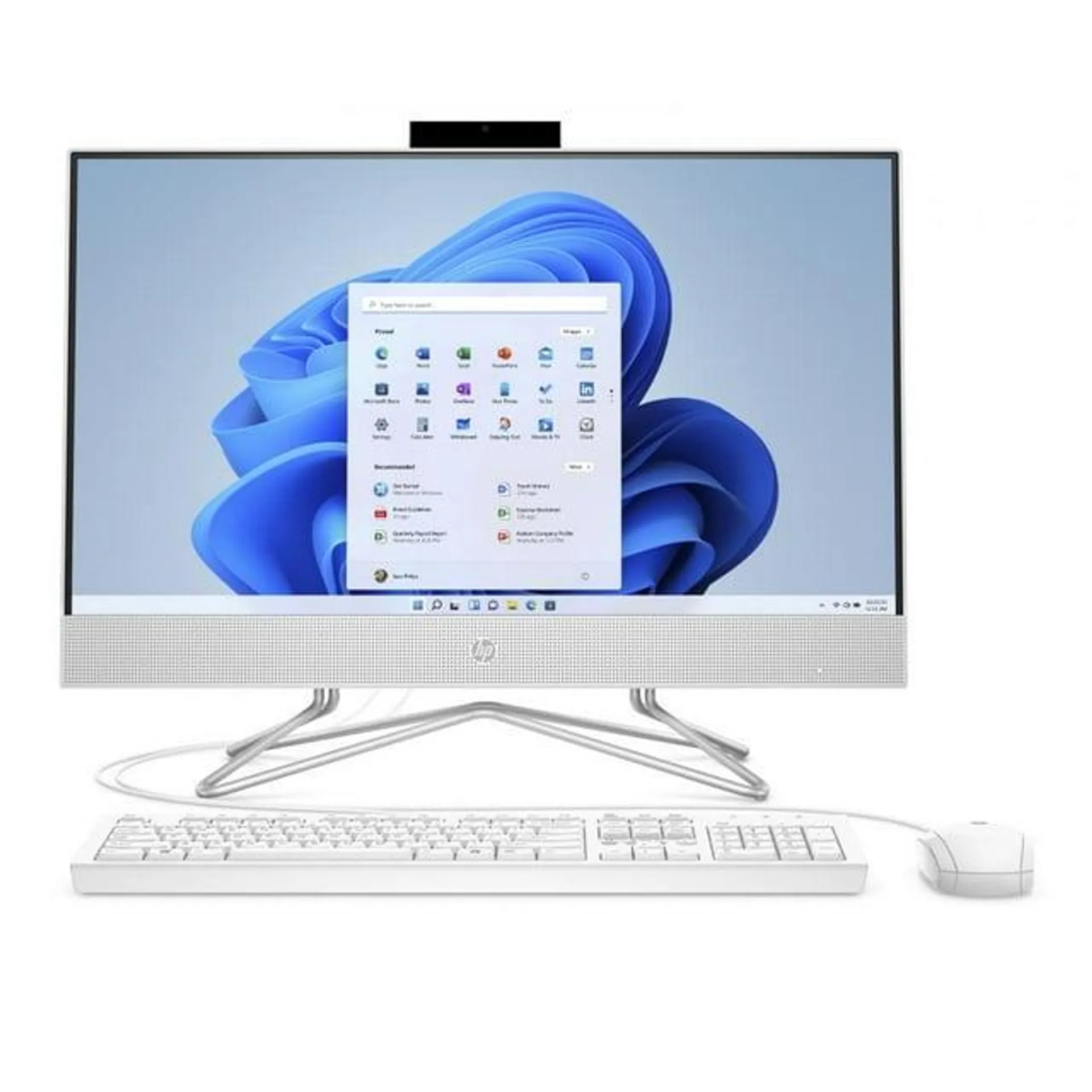 HP 23.8" FHD All-in-One Desktop Intel Core i3-1115G4 8GB RAM 256GB SSD Snow White 24-df1000 (2024)