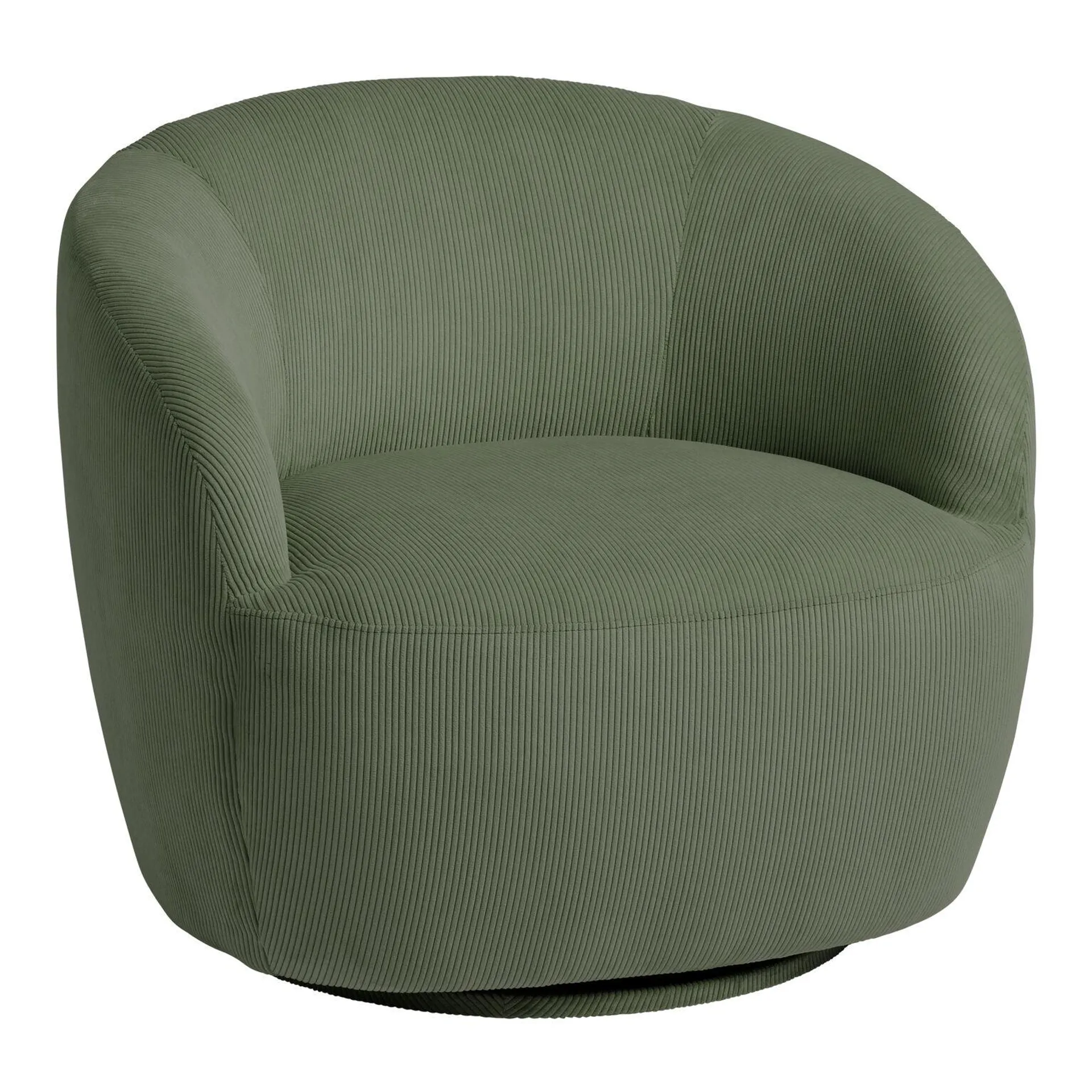 Royce Corduroy Upholstered Swivel Chair