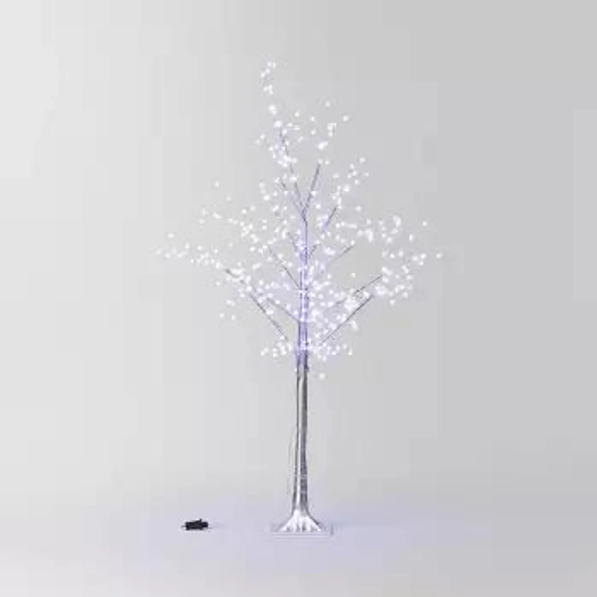 48" LED Silver Twig Tree Christmas Novelty Sculpture Light Pure White - Wondershop™