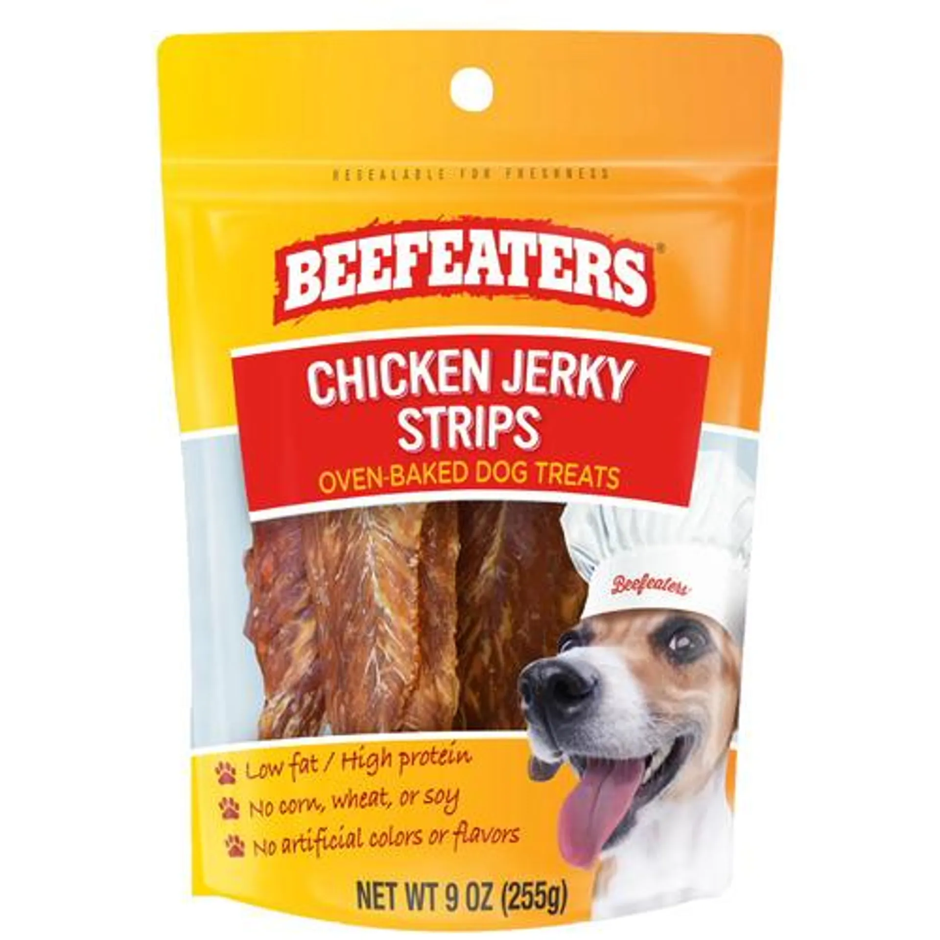 Beefeaters® dog treats, chicken jerky