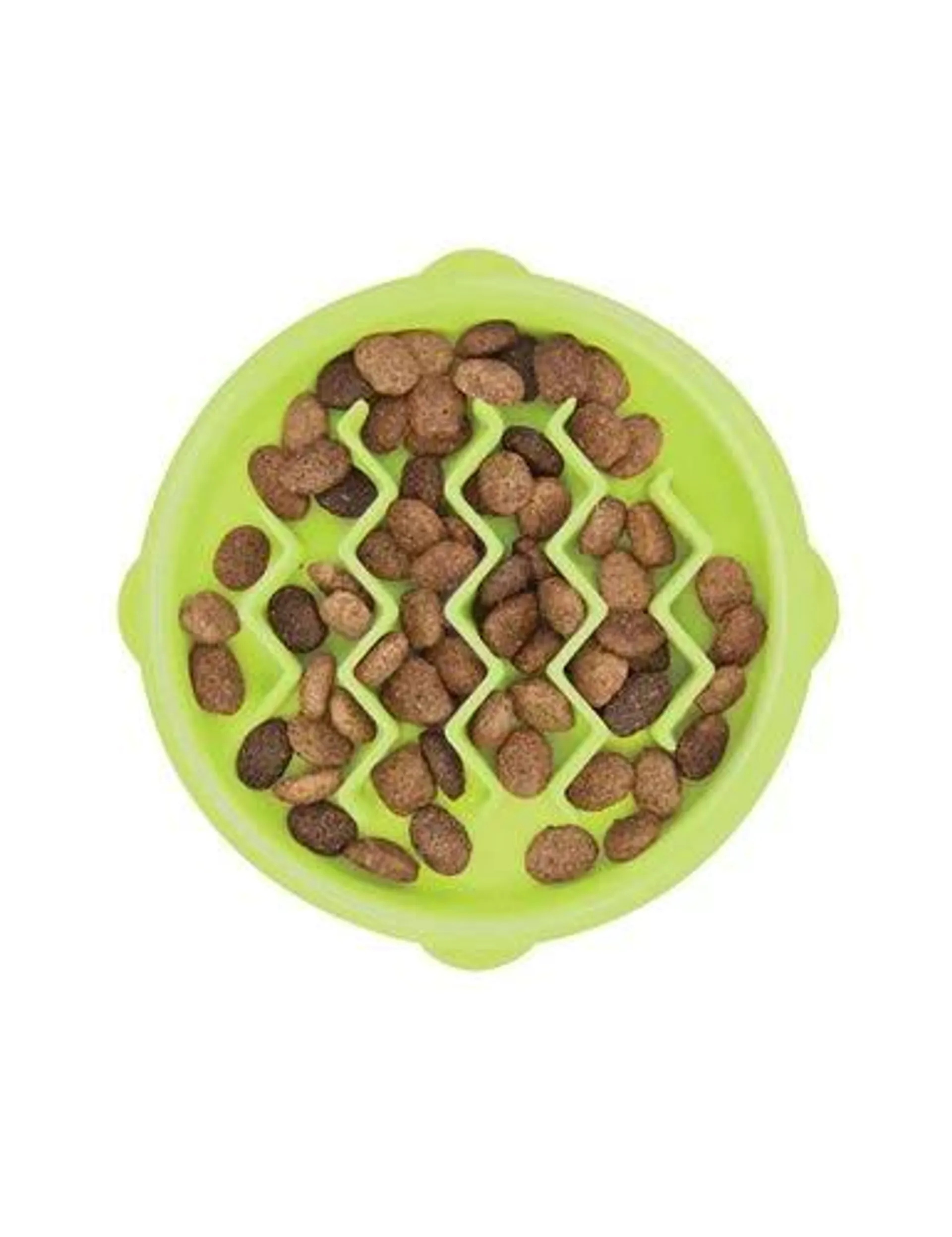 Outward Hound Cat Fun Feeder Wave, Green, Small