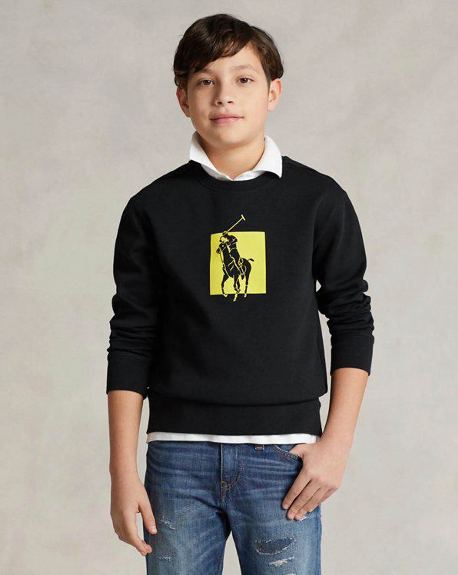 Big Pony Logo Double-Knit Sweatshirt