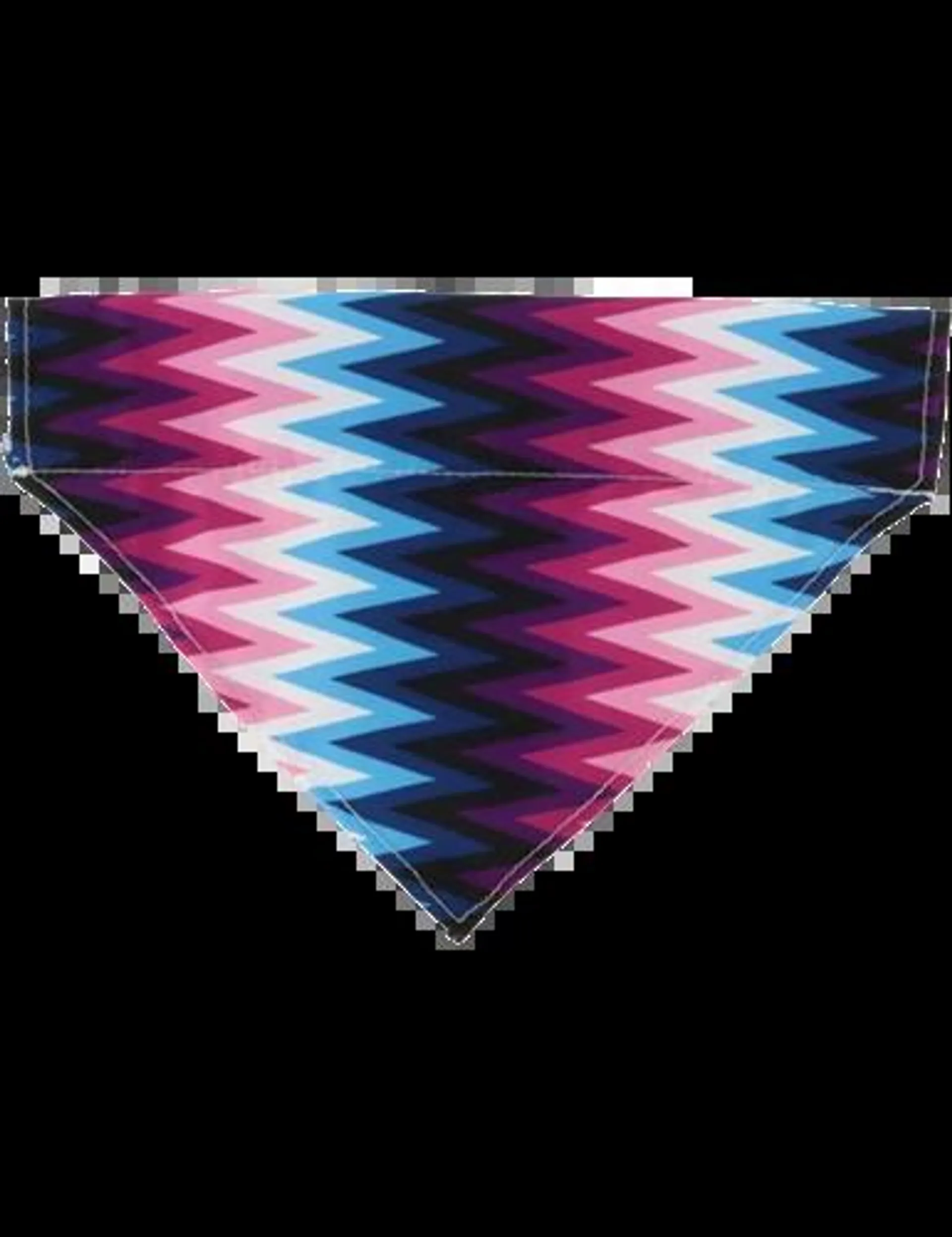 Play On Bandana, Purple Zigzag, One Size