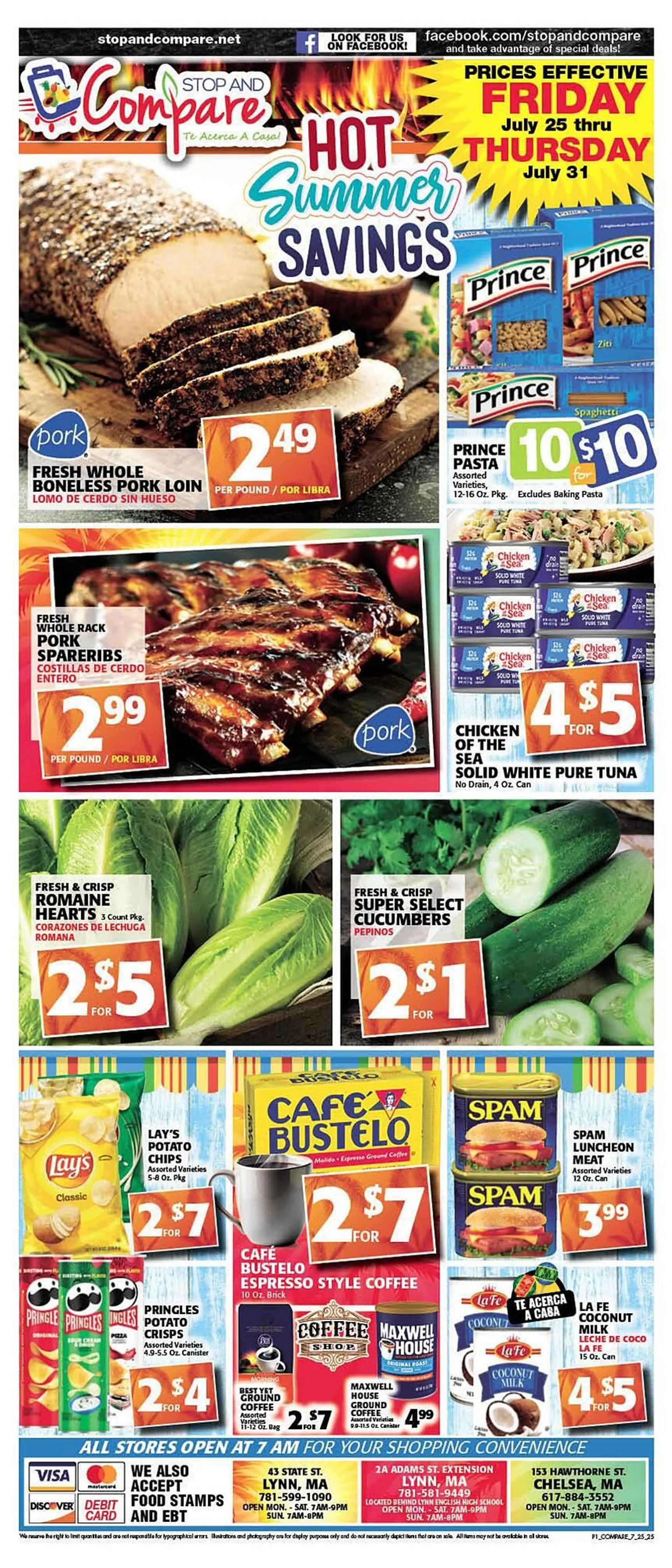 Weekly ad Stop and Compare Markets Weekly Ad from July 25 to July 31 2025 - Page 1
