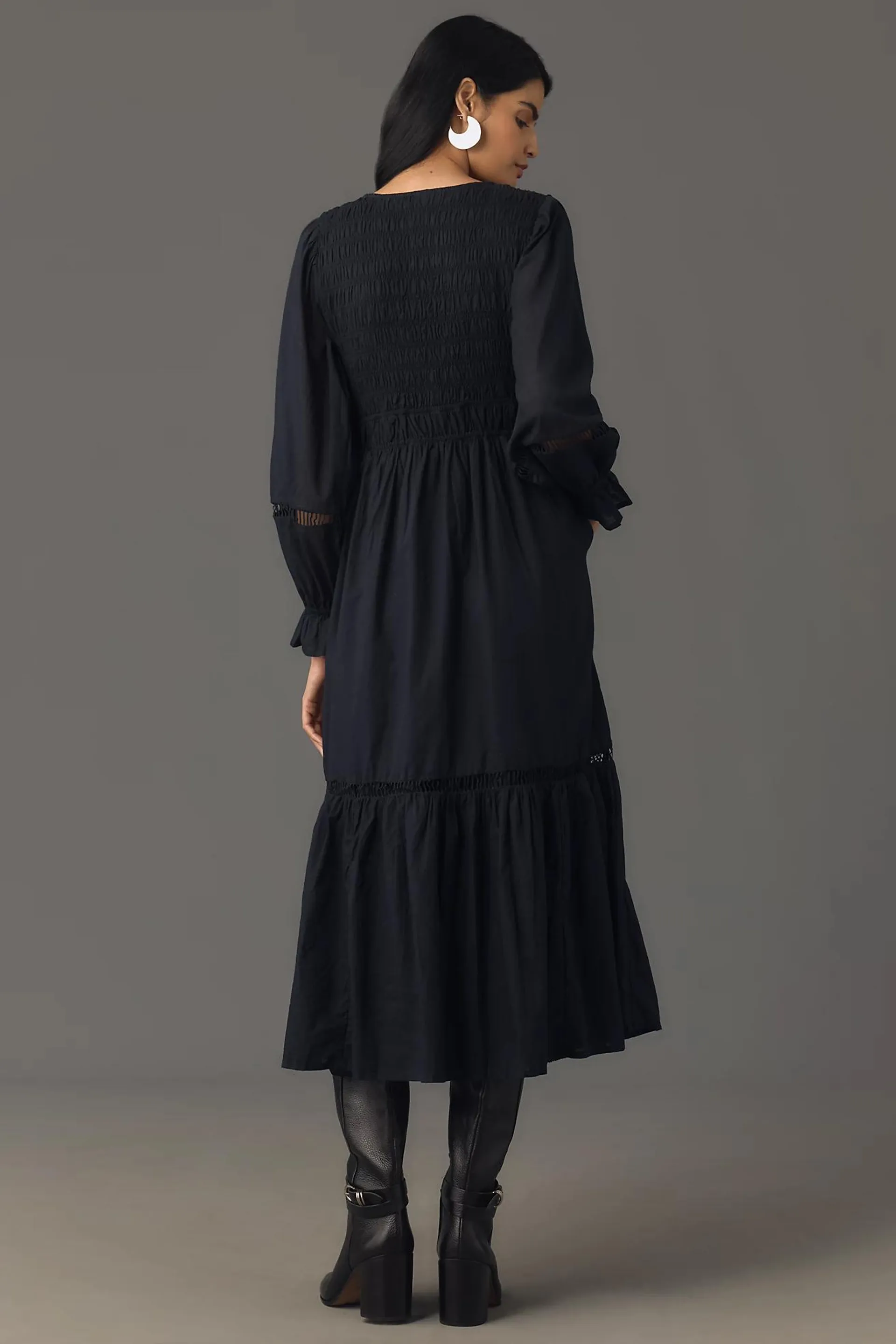 The Peregrine Midi Dress: Long-Sleeve Edition