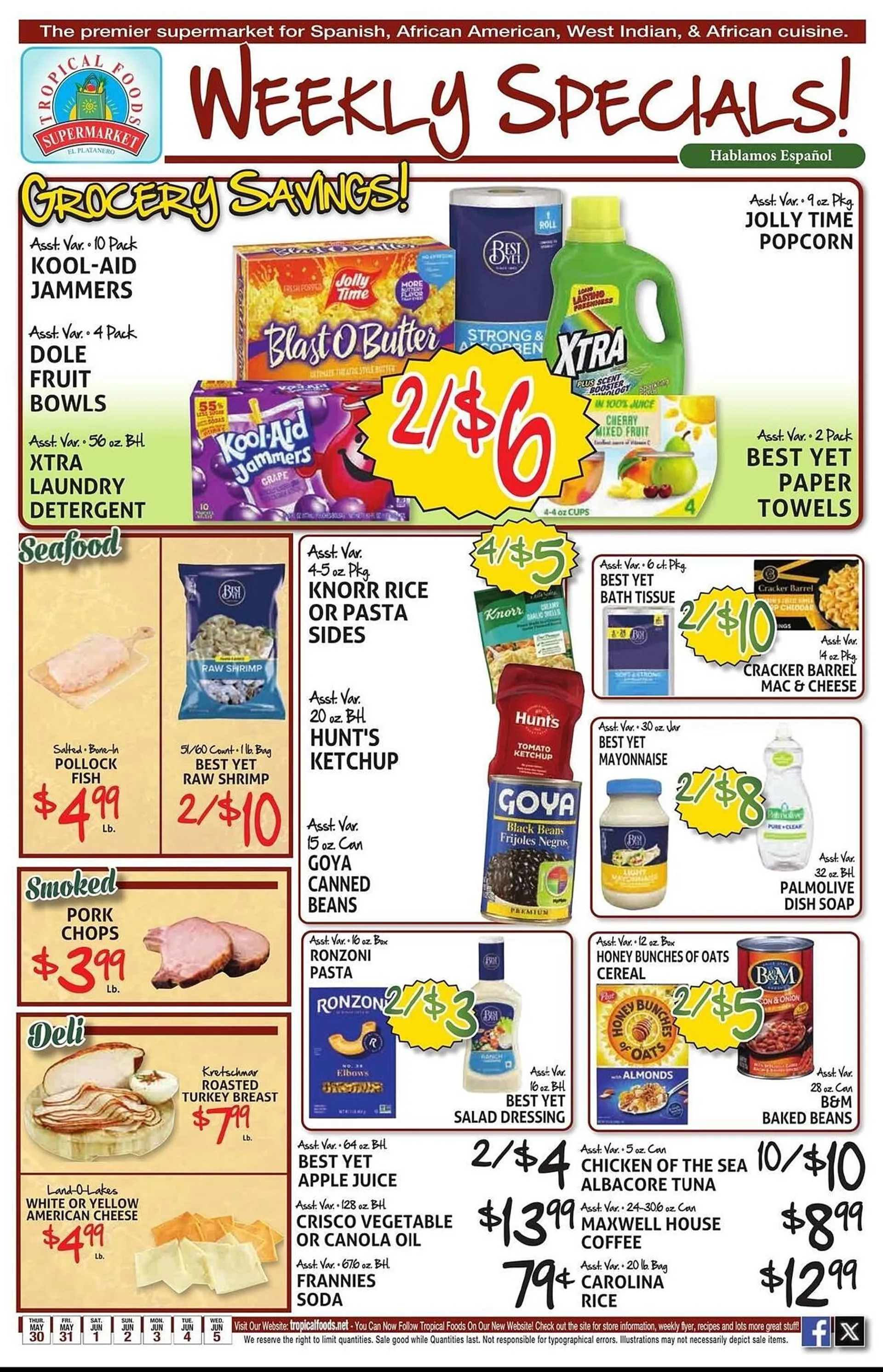 Tropical Foods Supermarket Weekly Ad - 1