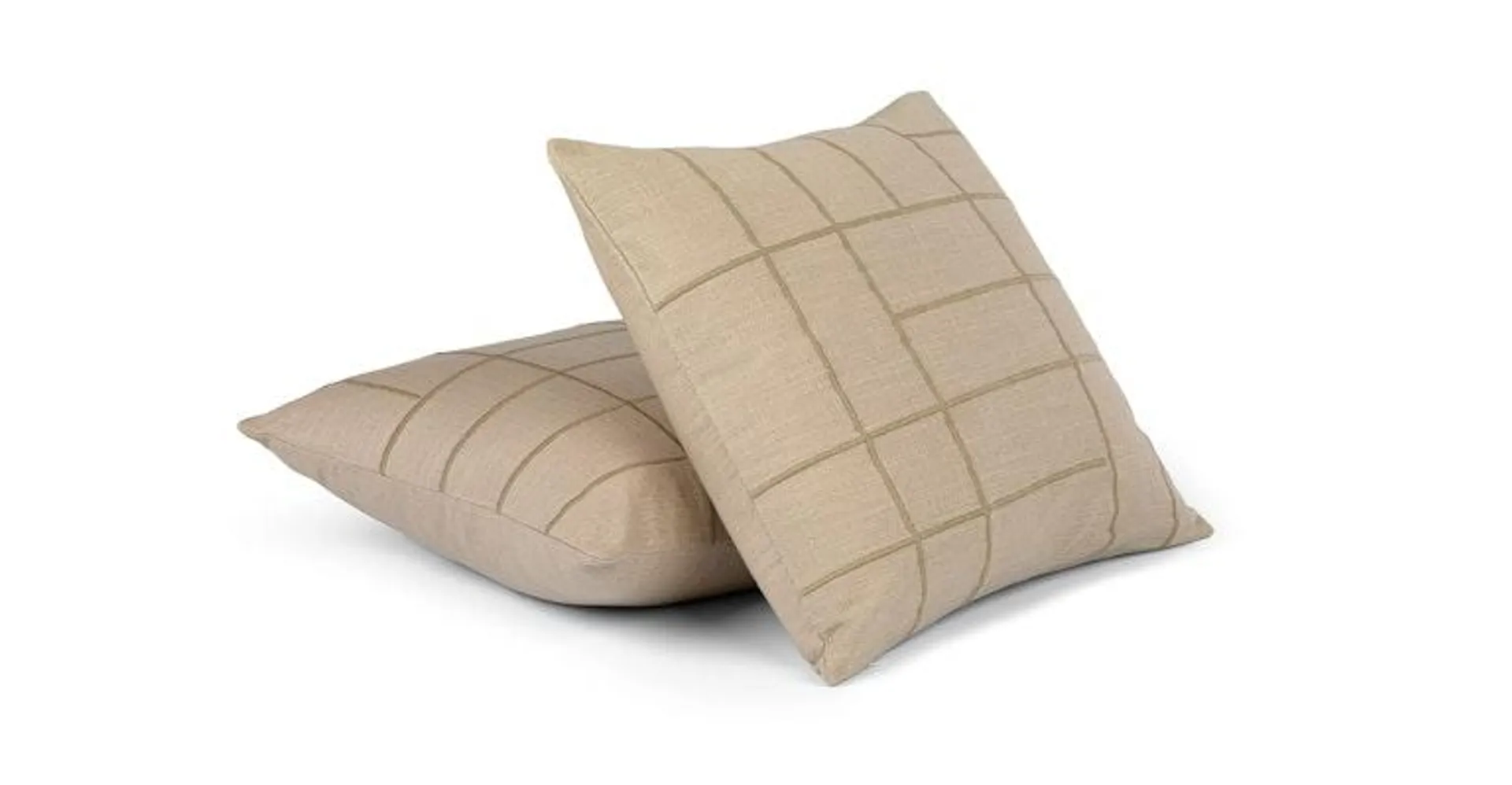 Tidan Sea Taupe Outdoor Pillow Set