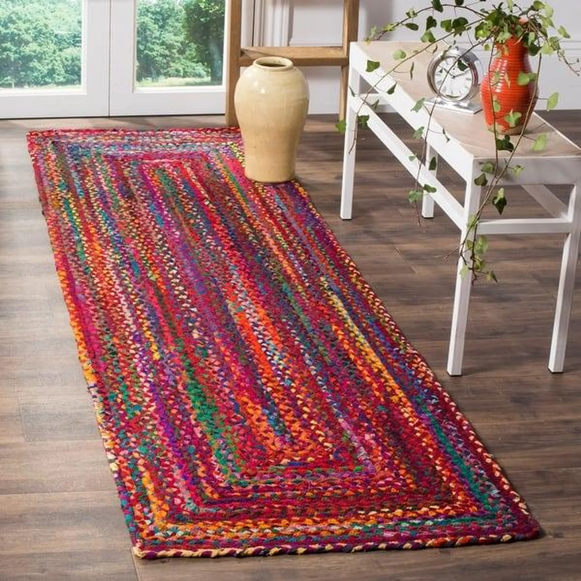 SAFAVIEH Georgine Handmade Braided Bohemian Cotton Rug