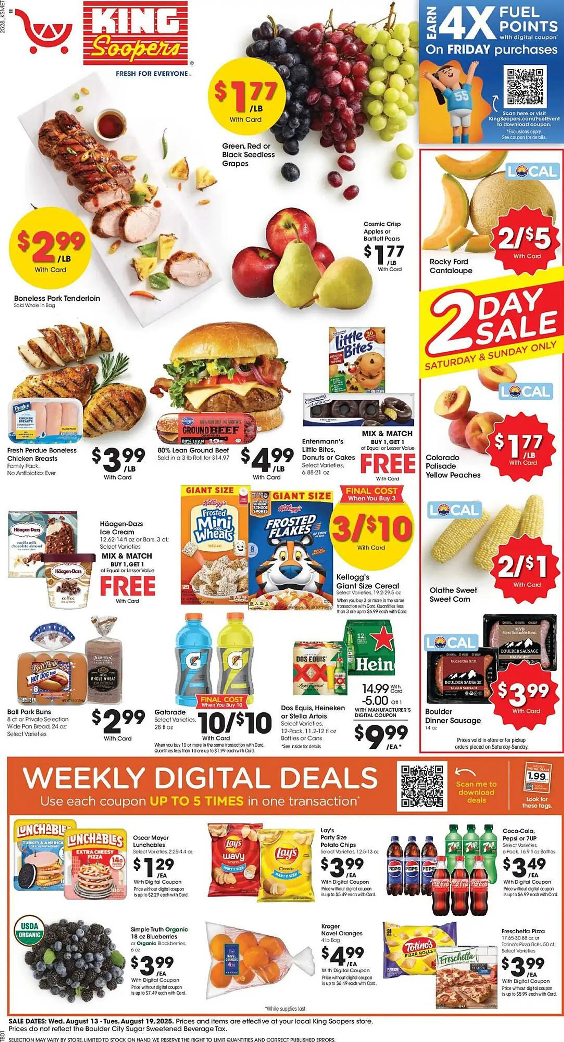 Weekly ad King Soopers Weekly Ad from August 13 to August 20 2025 - Page 1