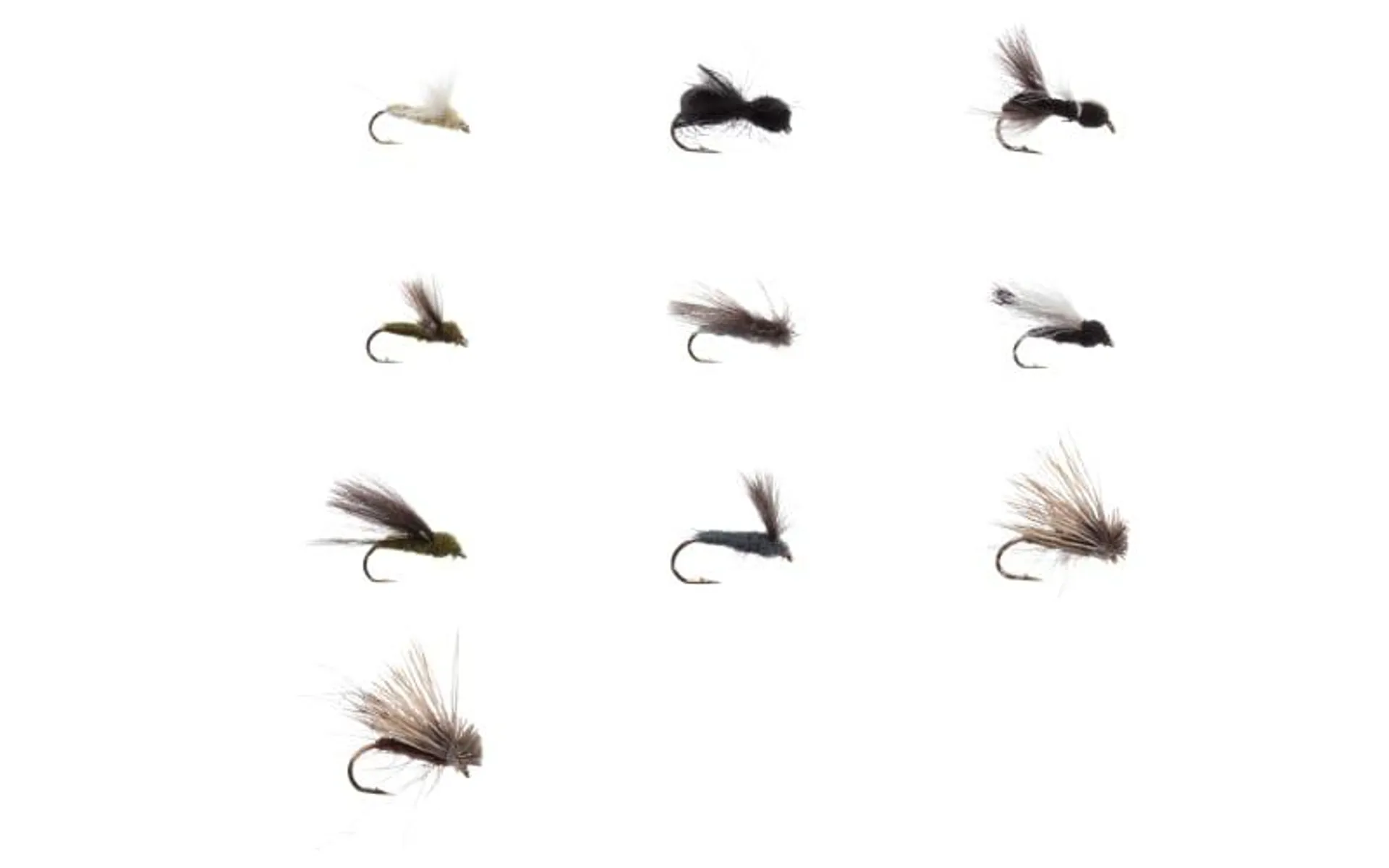 White River Fly Shop 10-Piece Classic CDC Fly Assortment